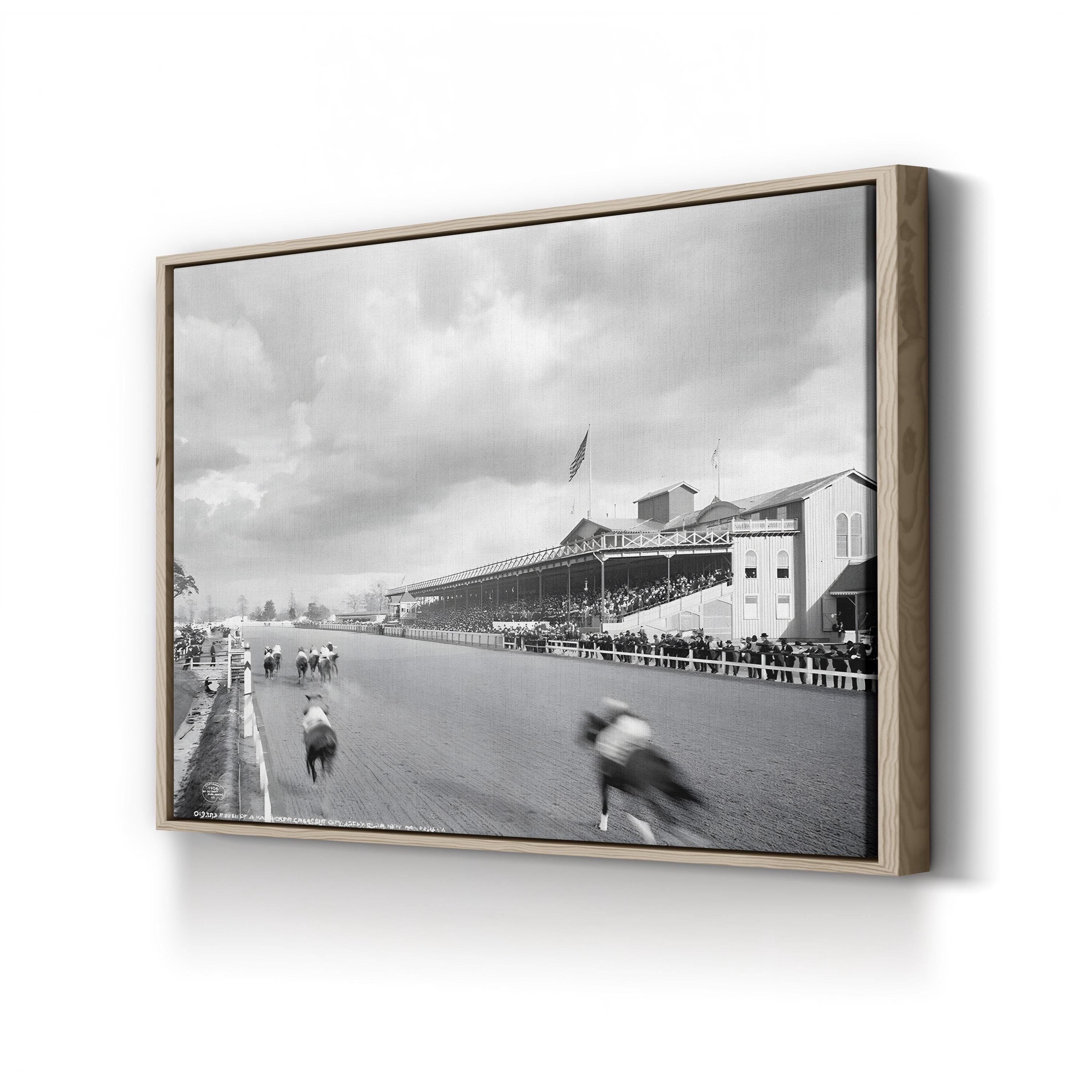 New Orleans Horse Race, c.1906 – Vintage Photography Wall Art | Equestrian Canvas Print