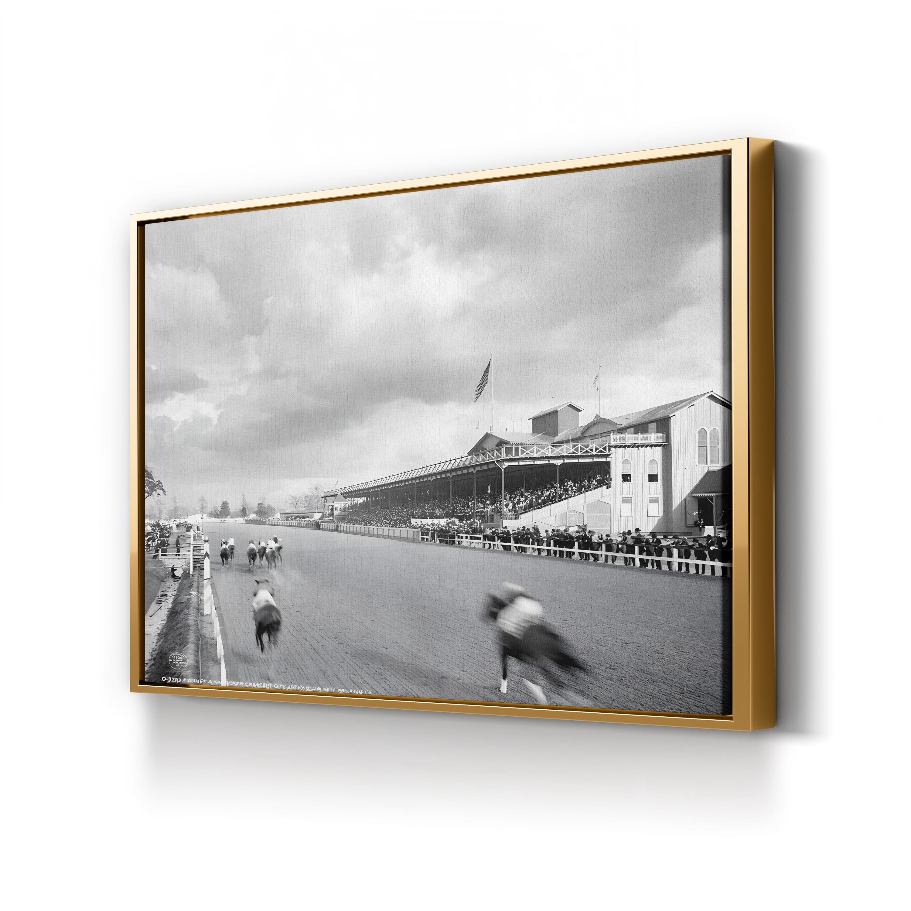 New Orleans Horse Race, c.1906 – Vintage Photography Wall Art | Equestrian Canvas Print