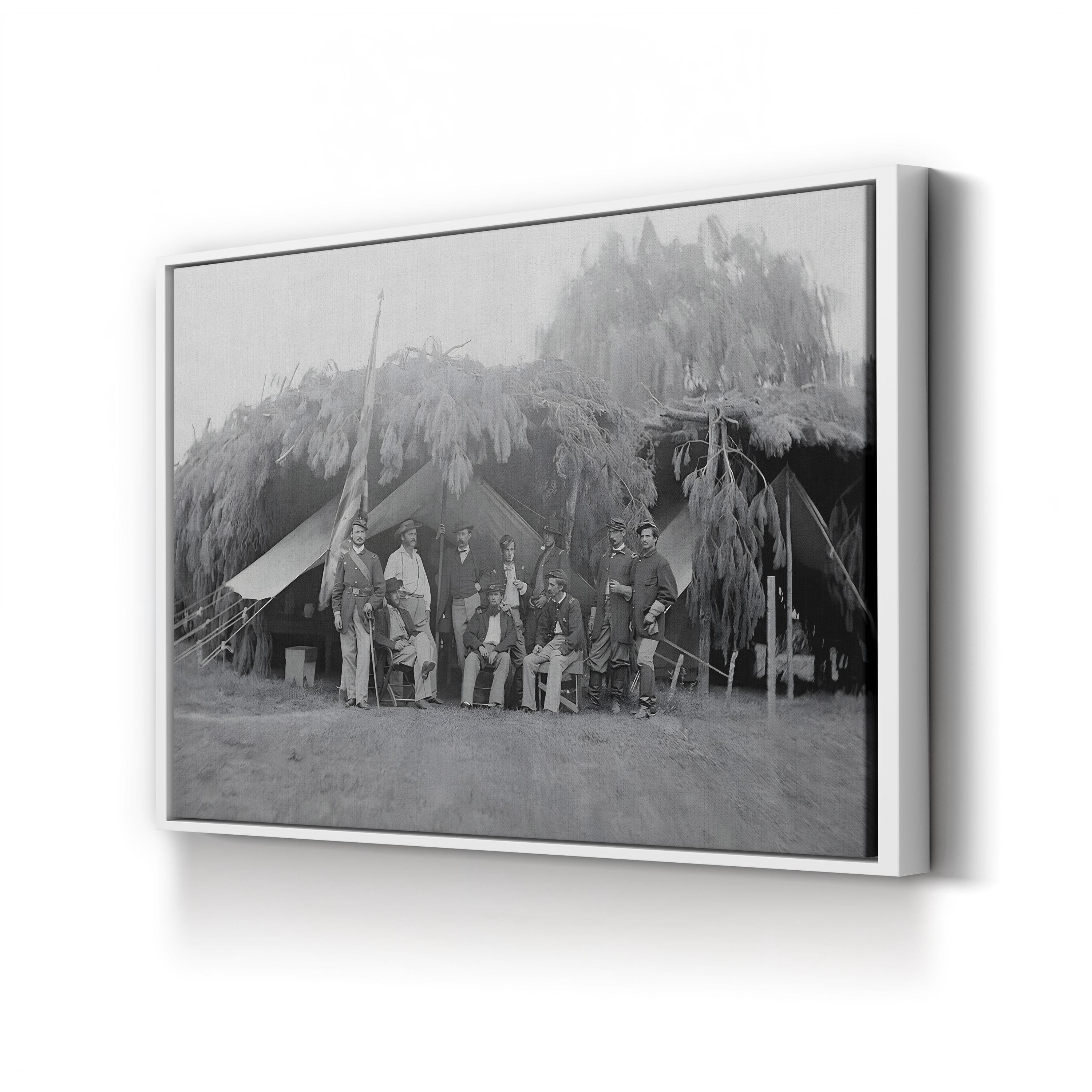 Officers of 4th New Jersey Infantry, American Civil War Wall Art | National Archives Historic Photograph Canvas