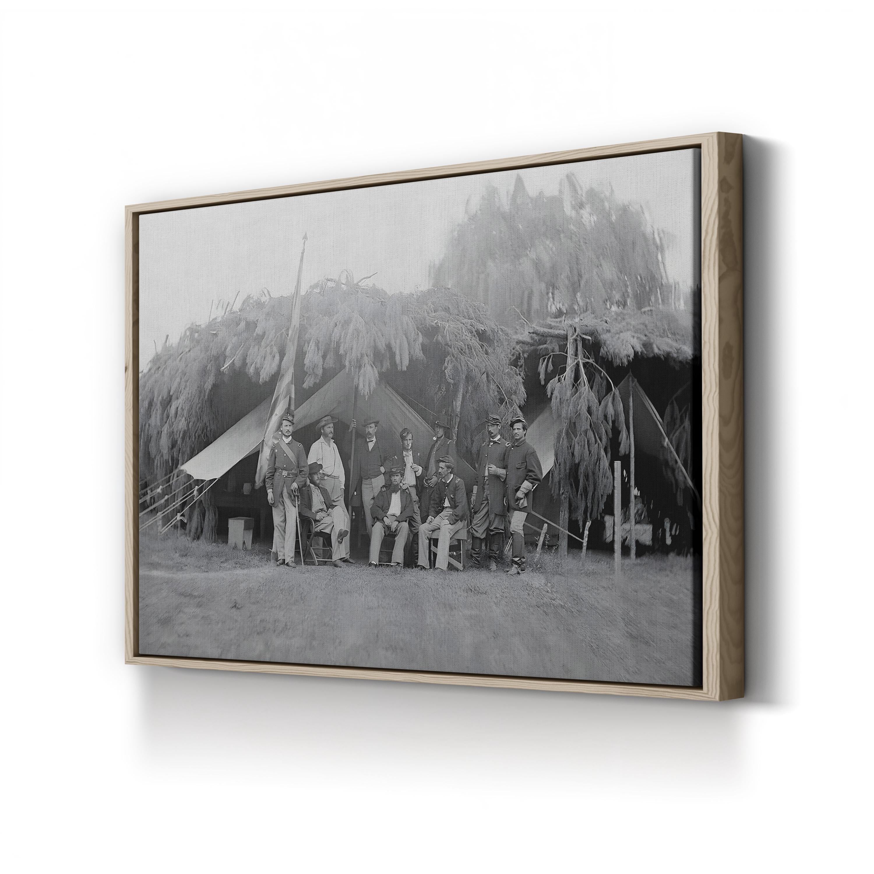 Officers of 4th New Jersey Infantry, American Civil War Wall Art | National Archives Historic Photograph Canvas
