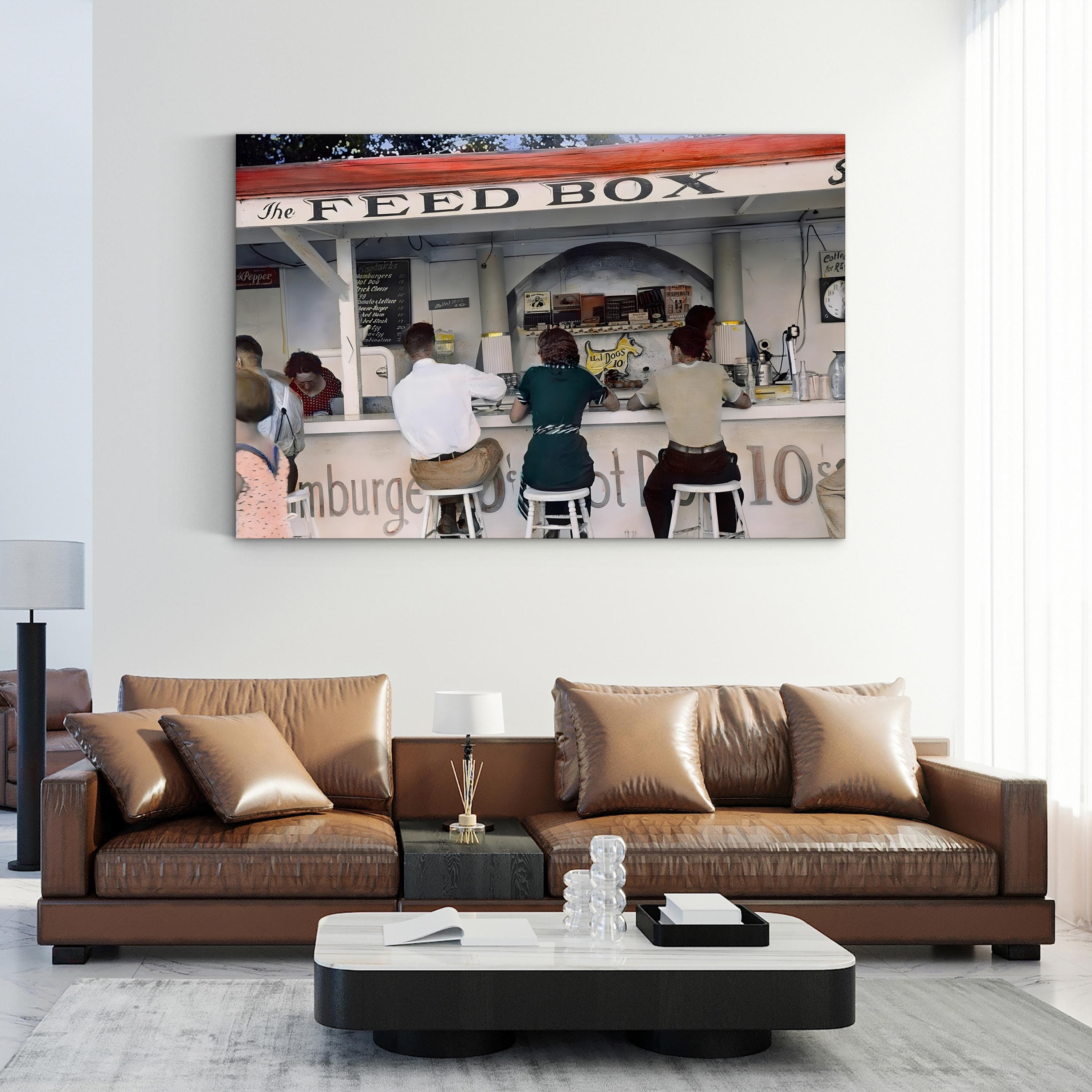 Ohio Luncheonette Diner, 1938 – Vintage Photography Wall Art | Retro Americana Canvas Print