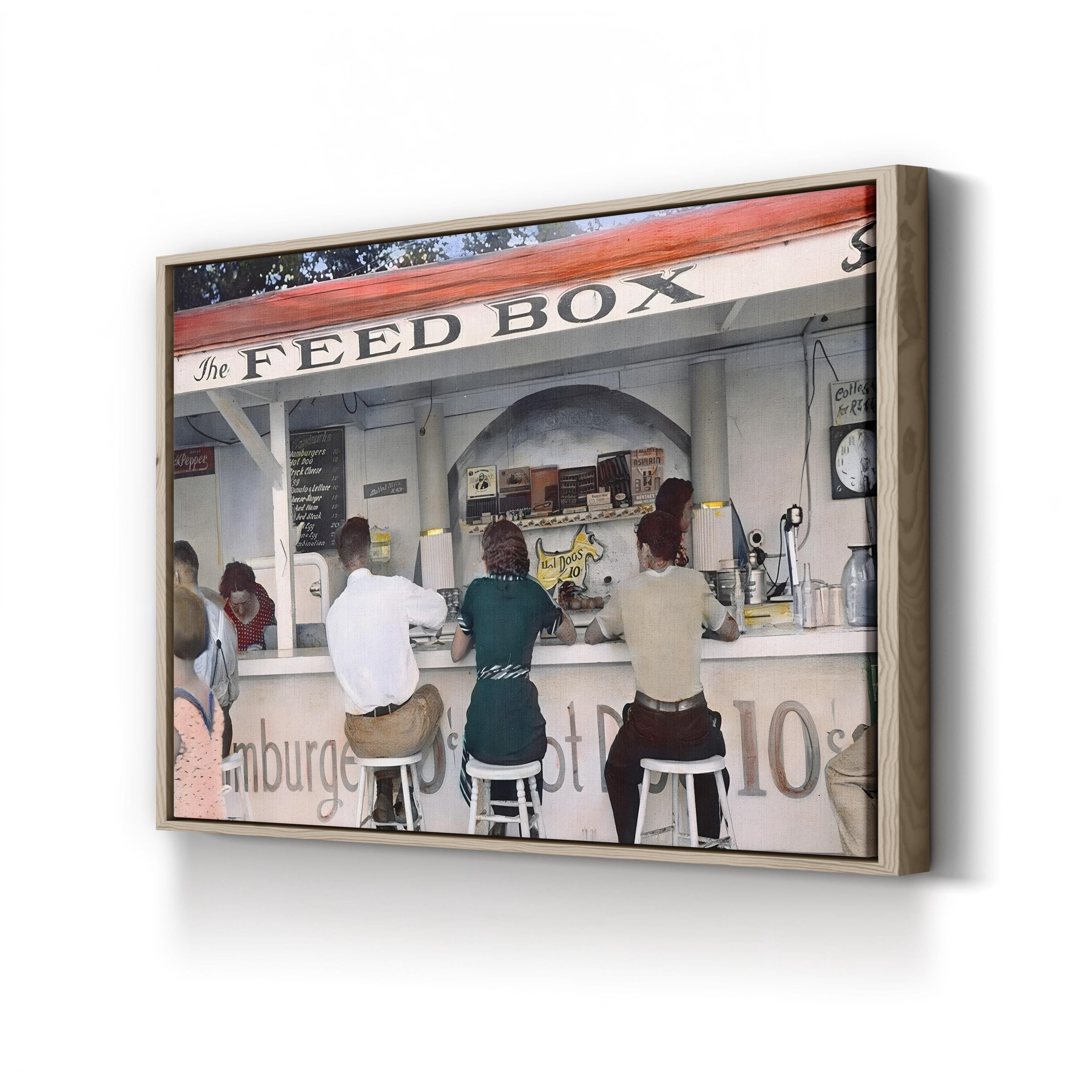 Ohio Luncheonette Diner, 1938 – Vintage Photography Wall Art | Retro Americana Canvas Print
