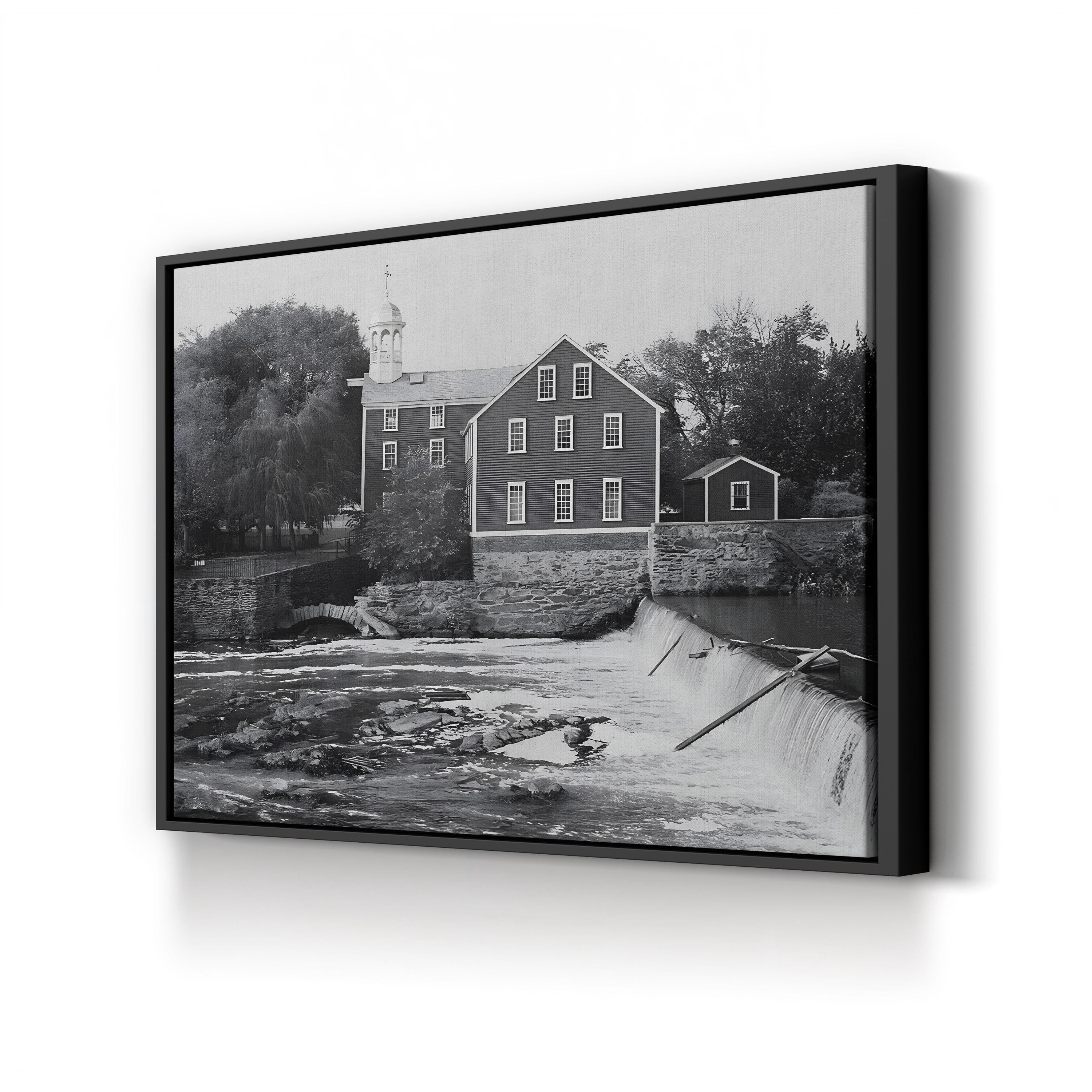 Old Slater Mill, Pawtucket, Rhode Island – Historic American Industrial Wall Art