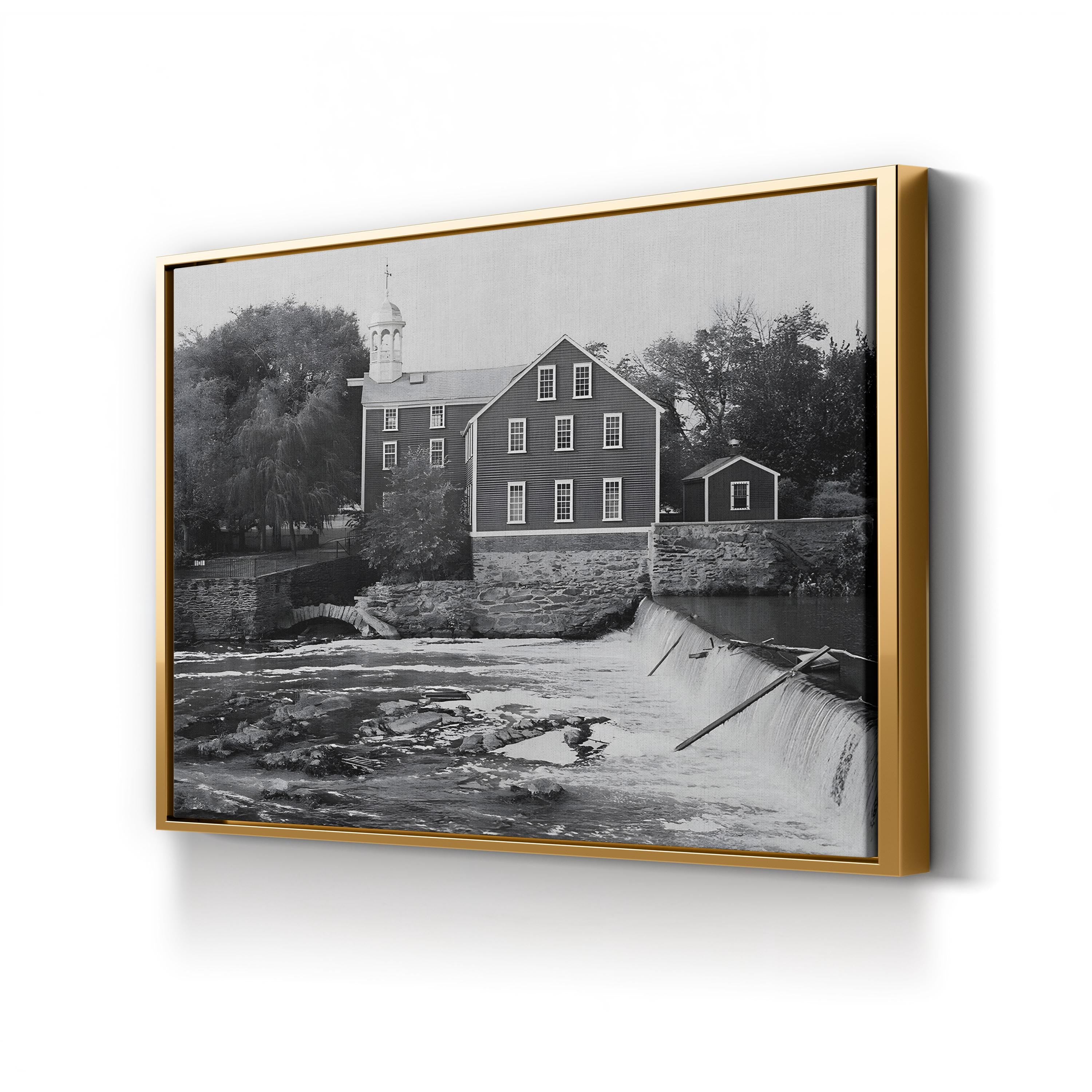 Old Slater Mill, Pawtucket, Rhode Island – Historic American Industrial Wall Art