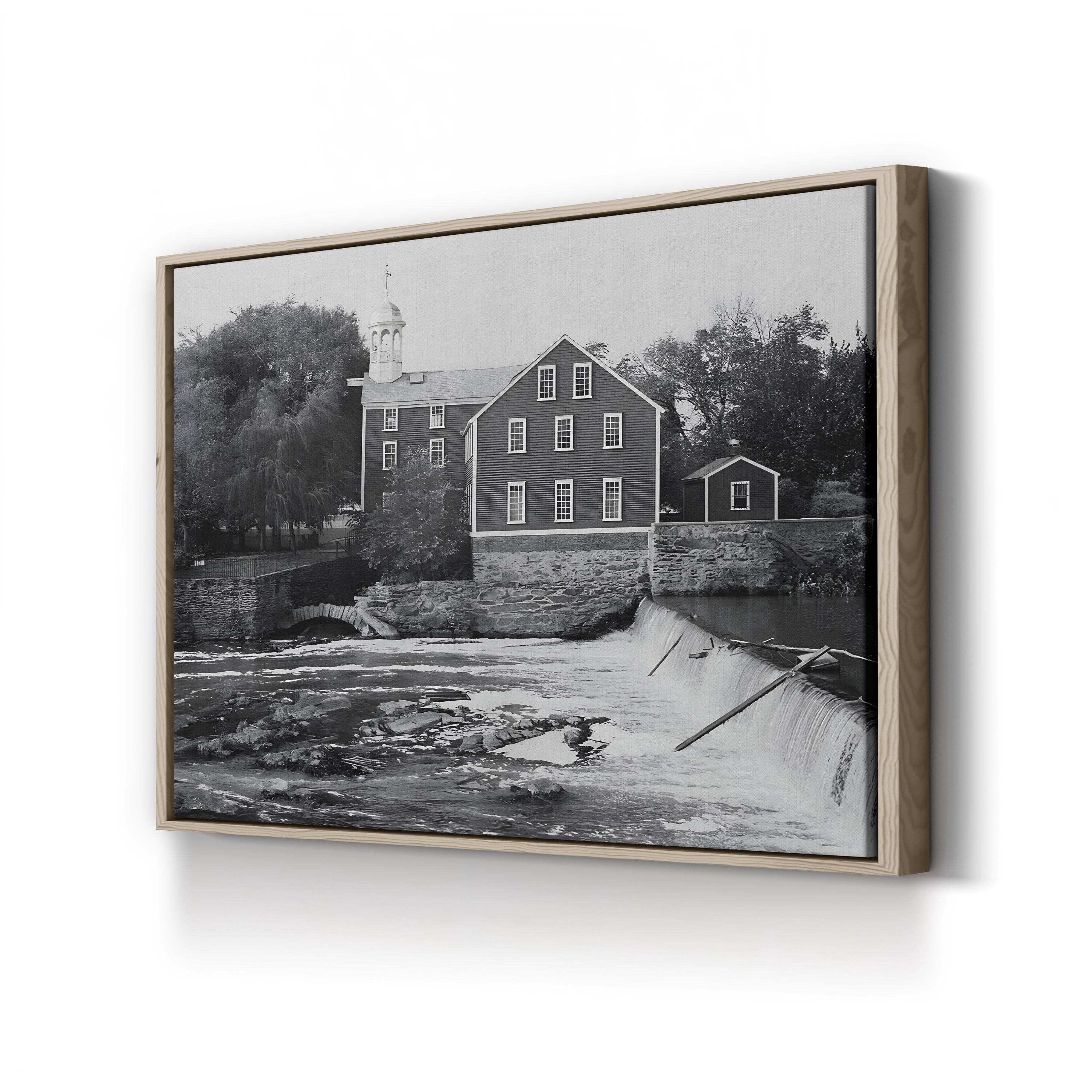 Old Slater Mill, Pawtucket, Rhode Island – Historic American Industrial Wall Art
