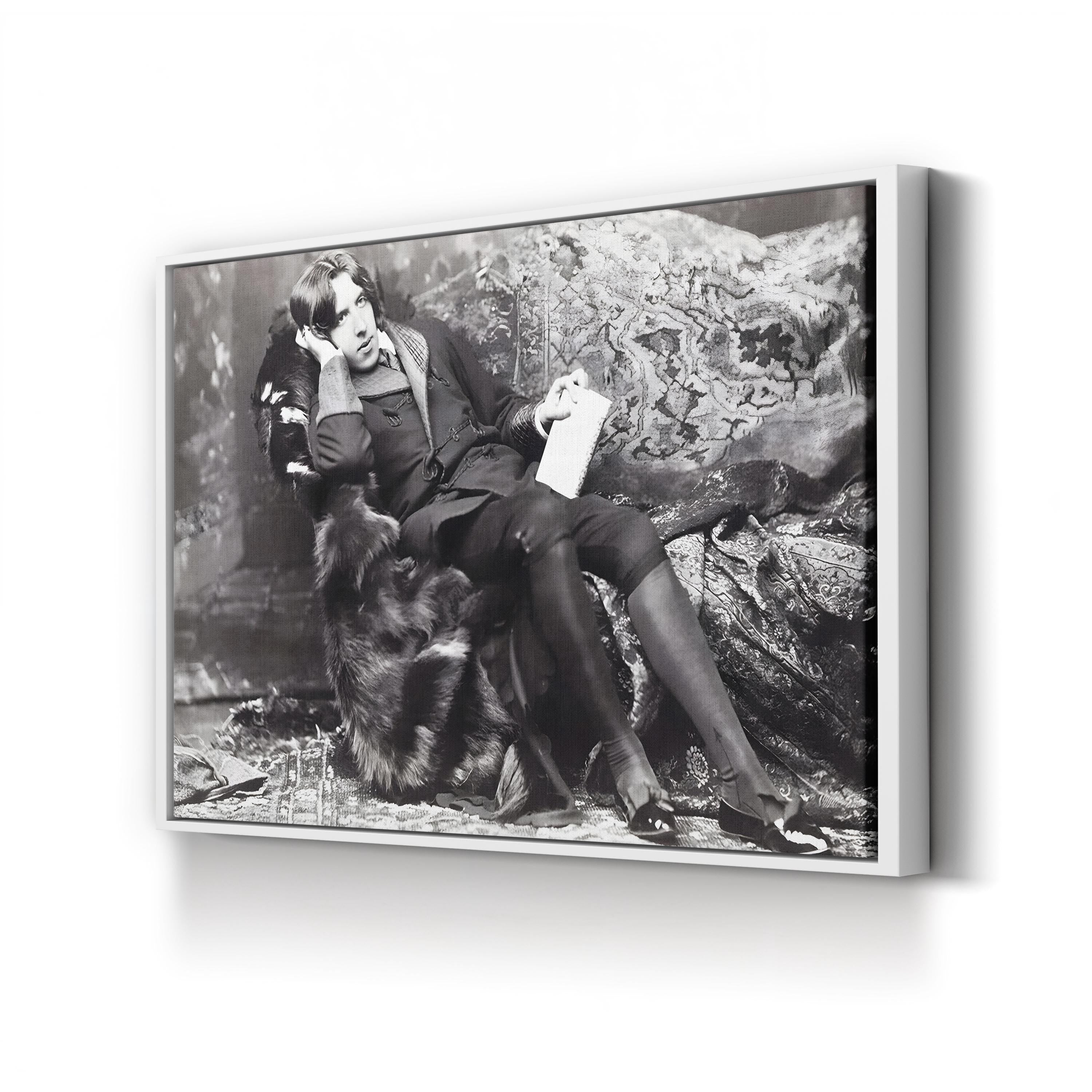Oscar Wilde – Black and White Portrait Wall Art by Napoleon Sarony