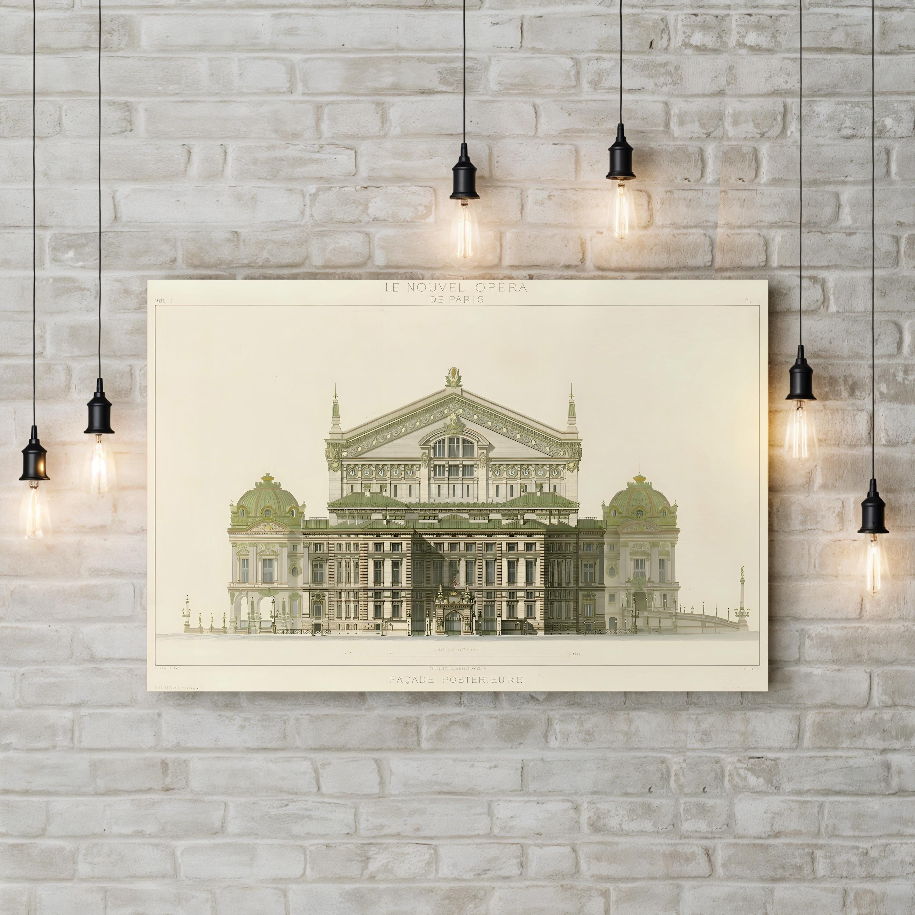 Paris Opera House I – Classical Architectural Wall Art by Duchampt