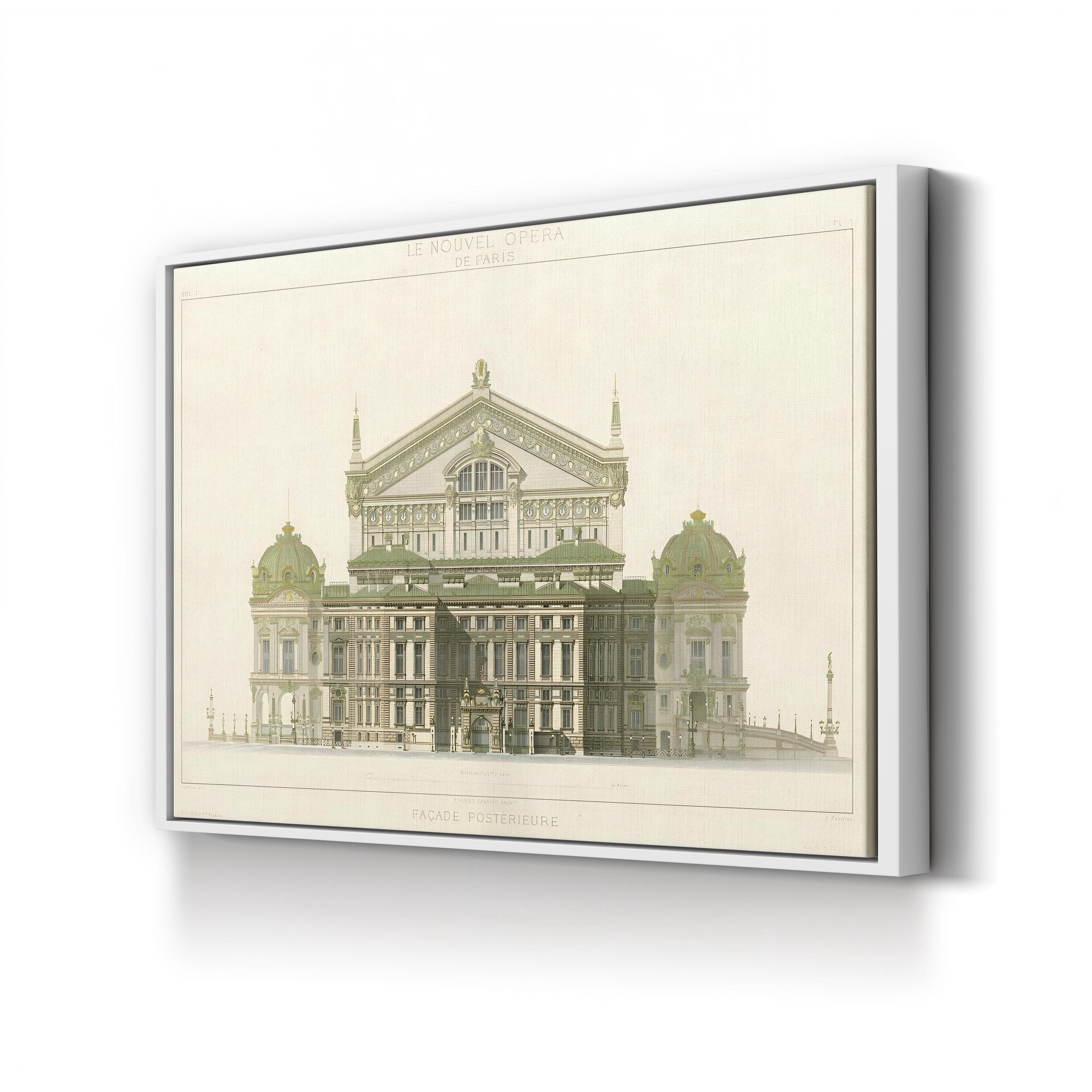 Paris Opera House I – Classical Architectural Wall Art by Duchampt