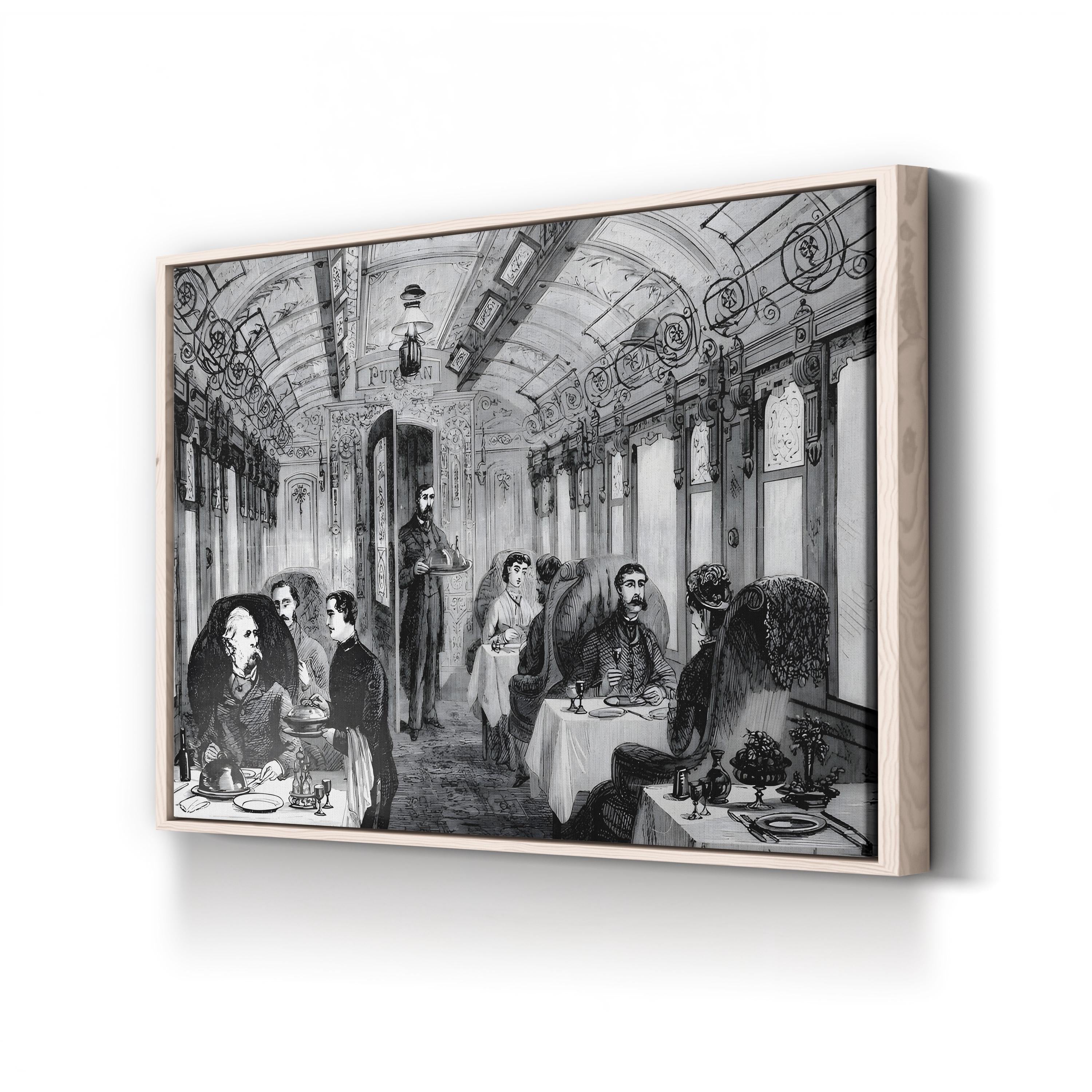 Great Northern Railway – Period Illustration Wall Art | 19th-Century Train Canvas Print