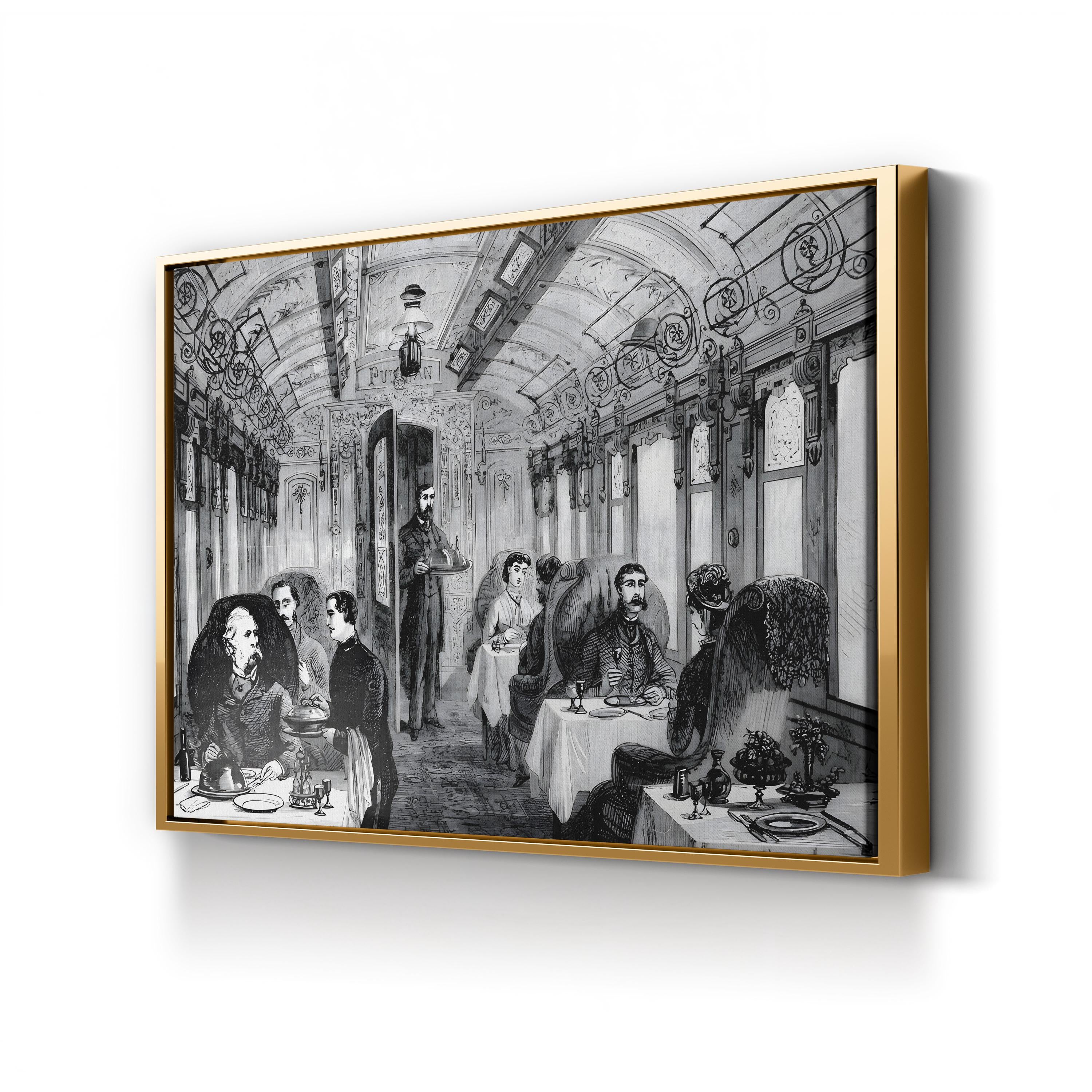 Great Northern Railway – Period Illustration Wall Art | 19th-Century Train Canvas Print