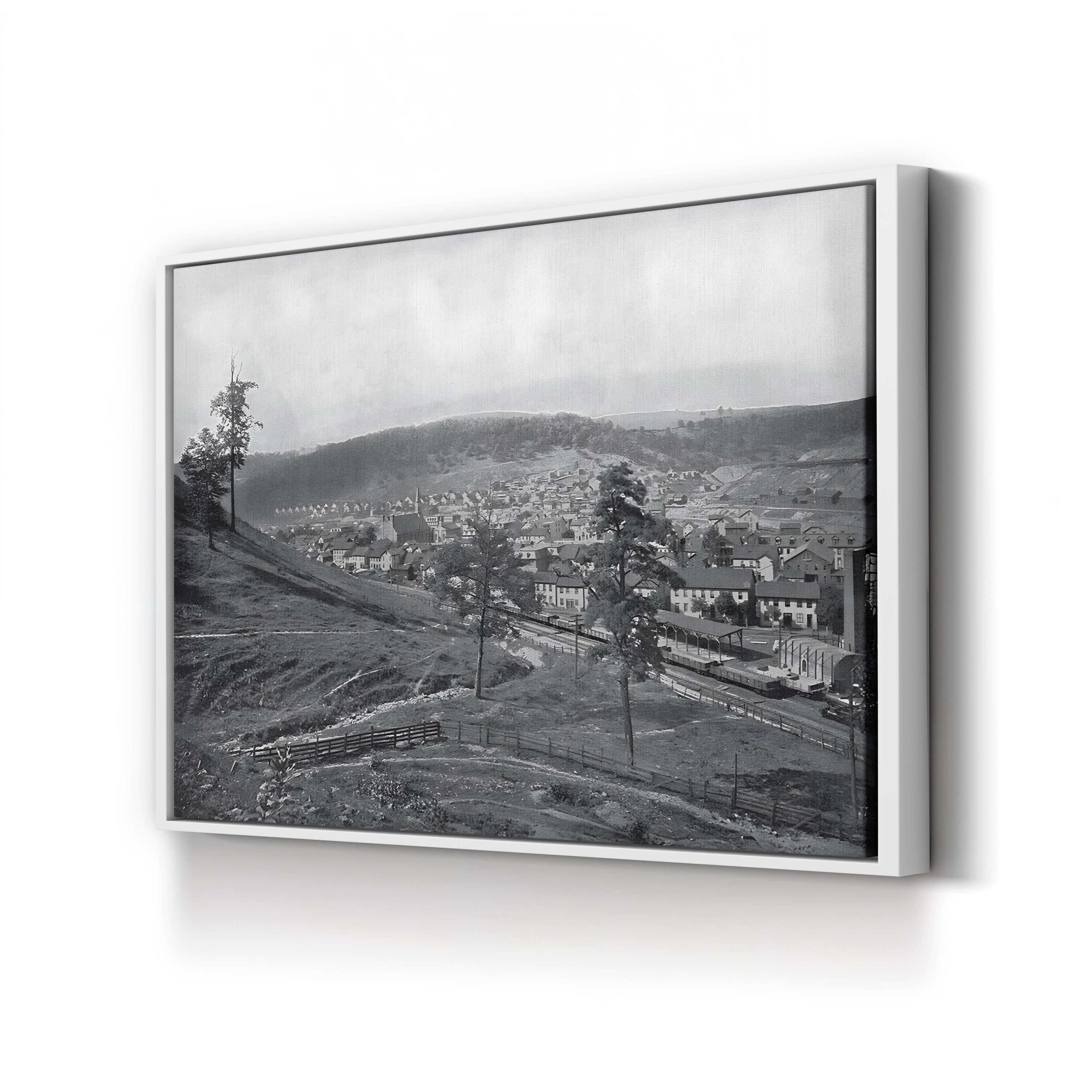Pennsylvania, Johnstown, c.1890 Wall Art | Early American Town Landscape Photography