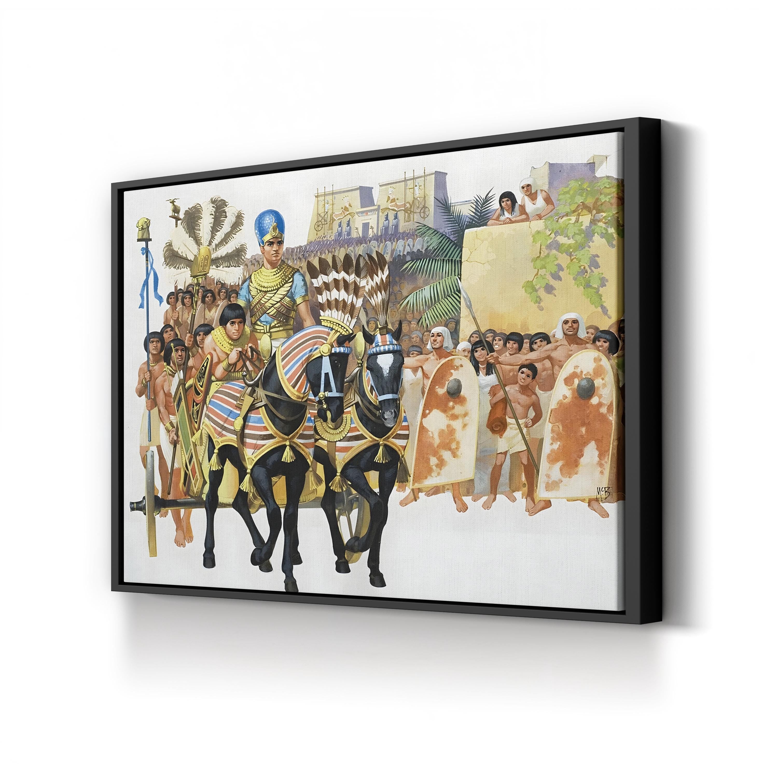Red Bird Wall Art by Angus McBride – Vintage Illustrated Scene Print
