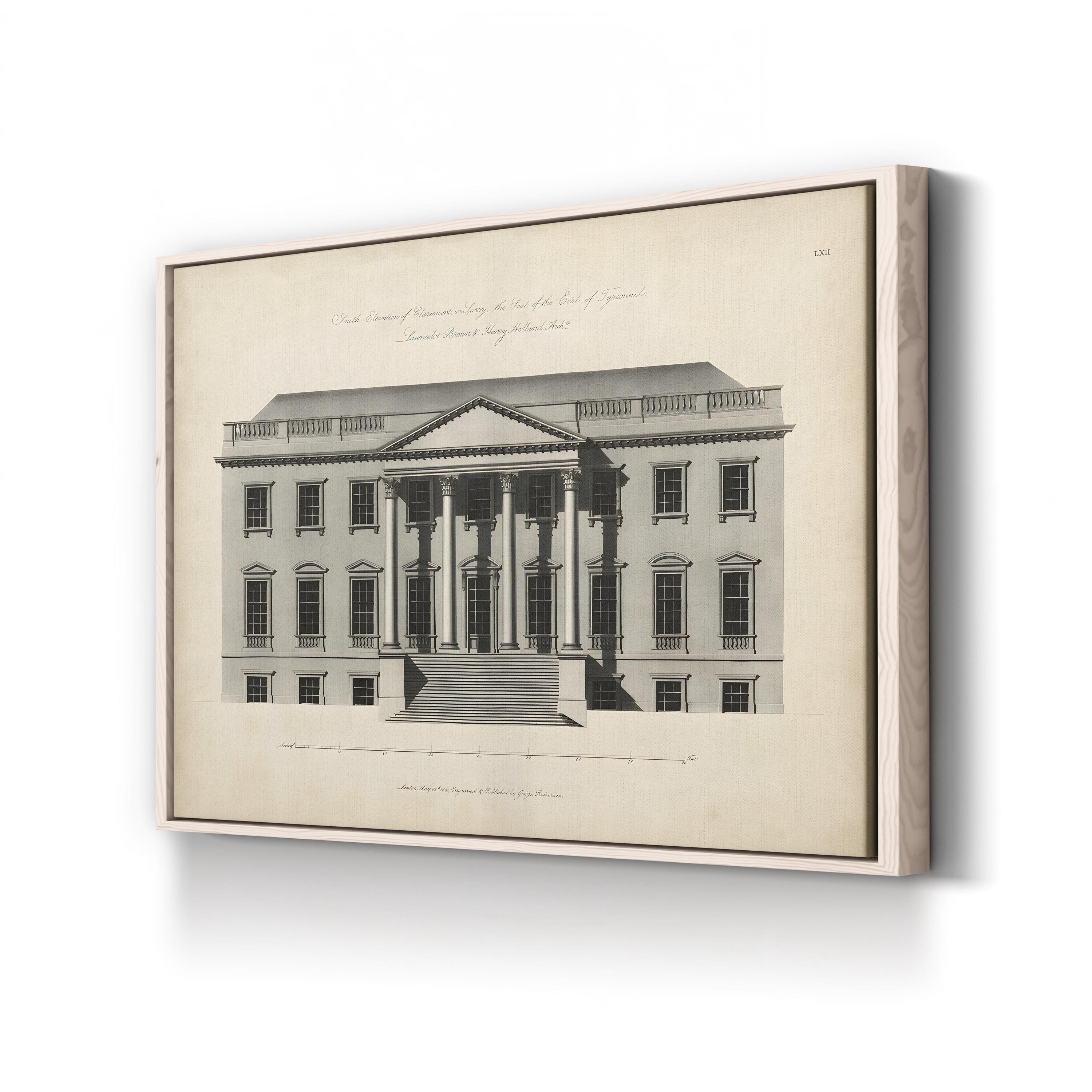 Richardson Architecture Print: Elegant Black and White Vintage Wall Art