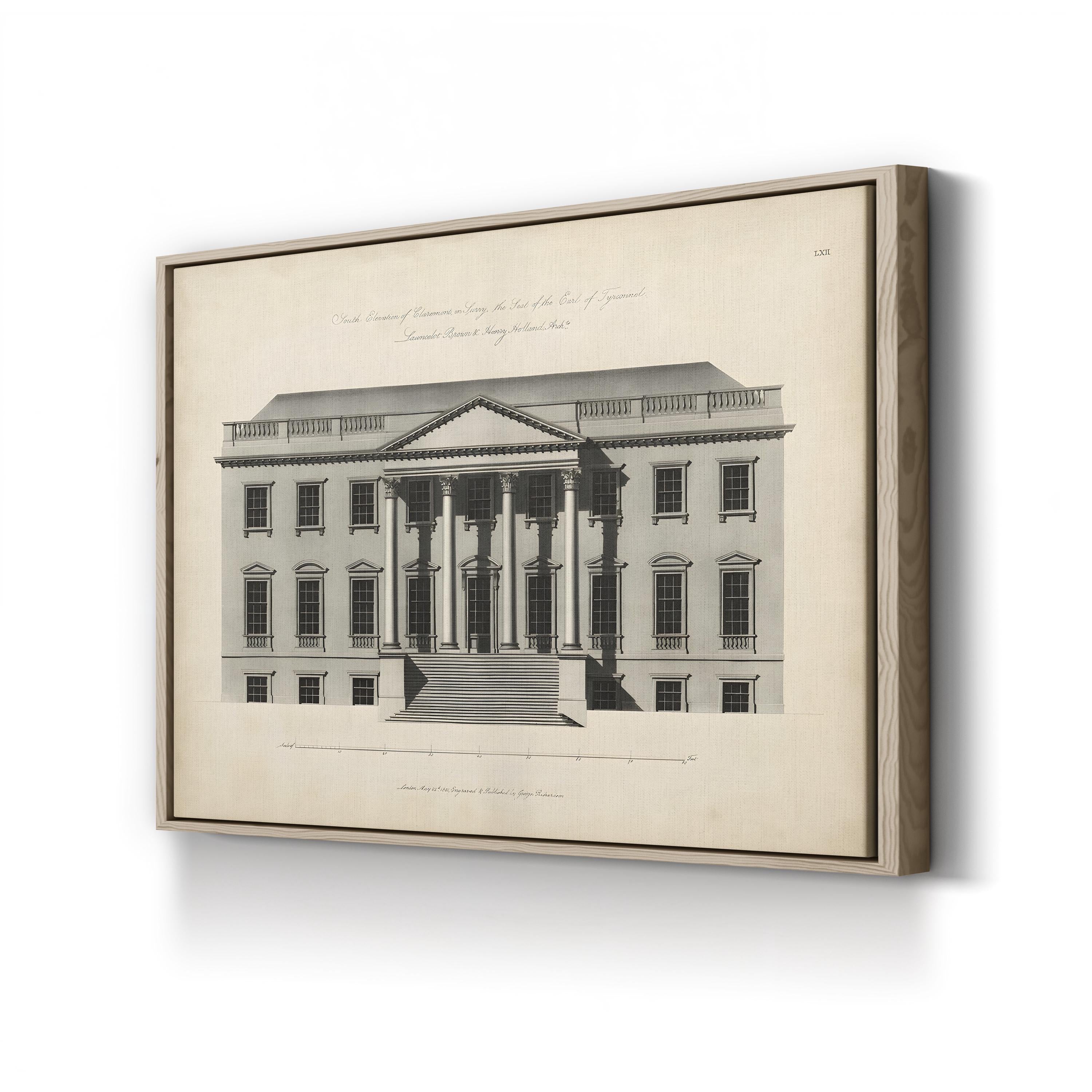 Richardson Architecture Print: Elegant Black and White Vintage Wall Art