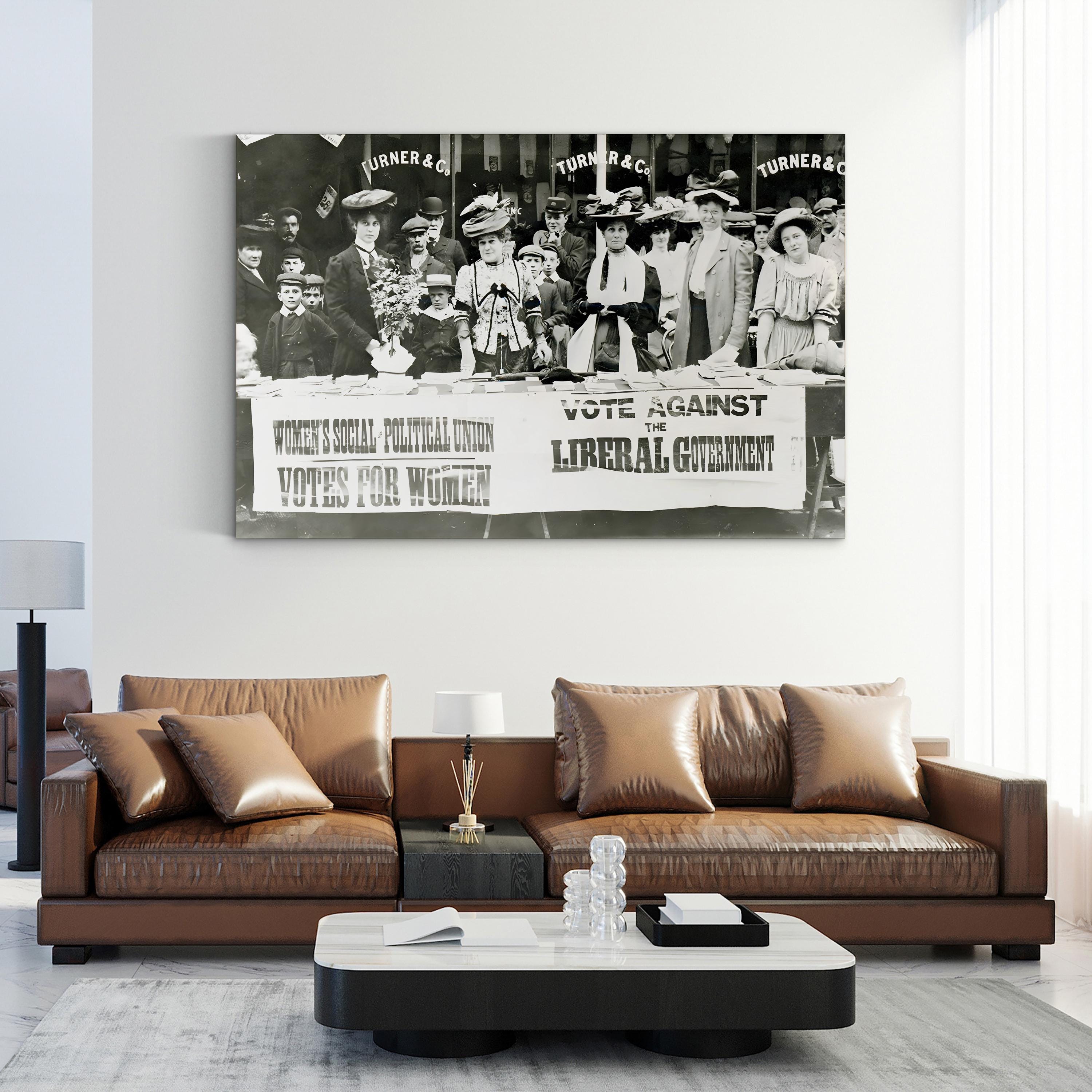 Suffrage Movement Photograph, 1910 – Vintage Photography Wall Art | Women's Rights Canvas Print