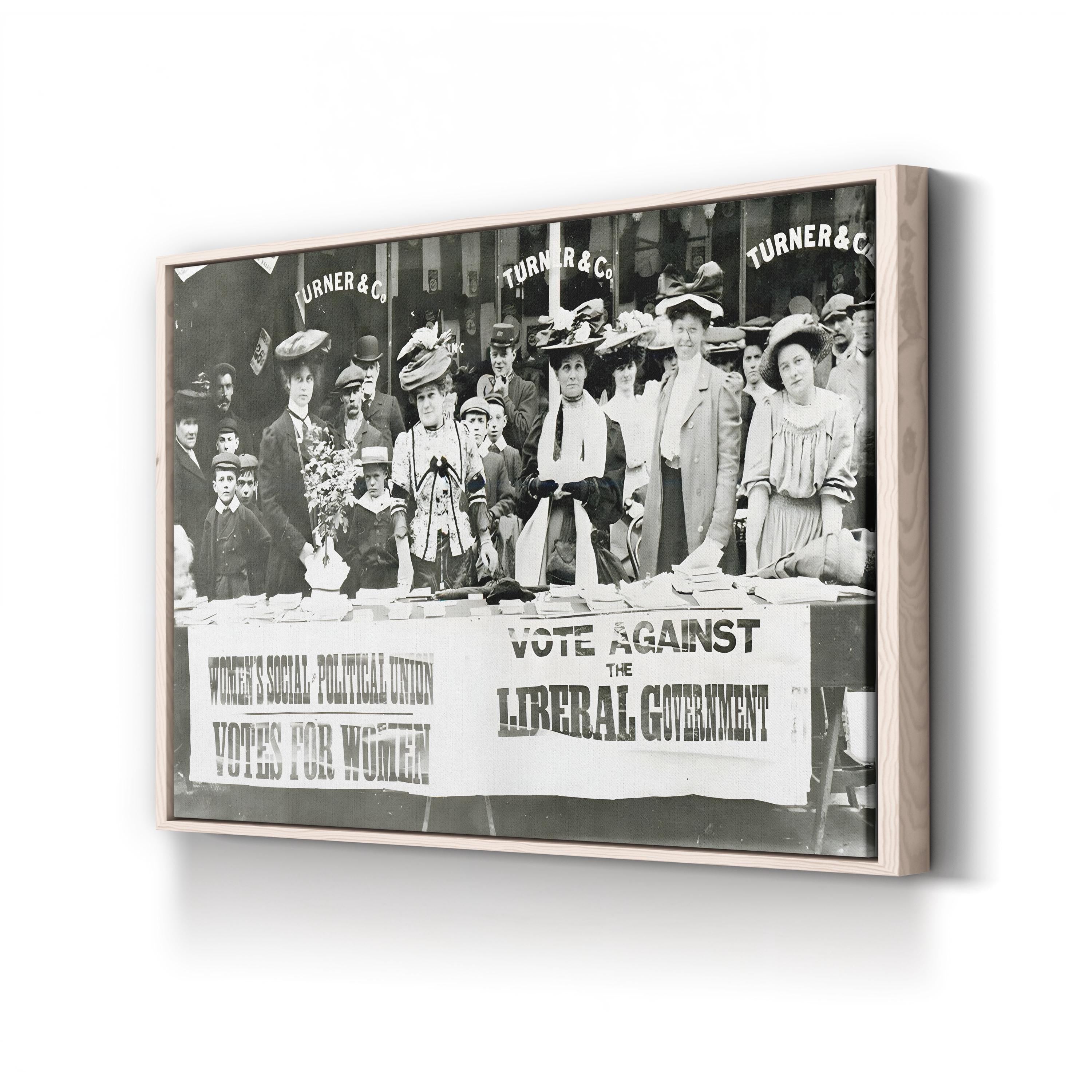 Suffrage Movement Photograph, 1910 – Vintage Photography Wall Art | Women's Rights Canvas Print