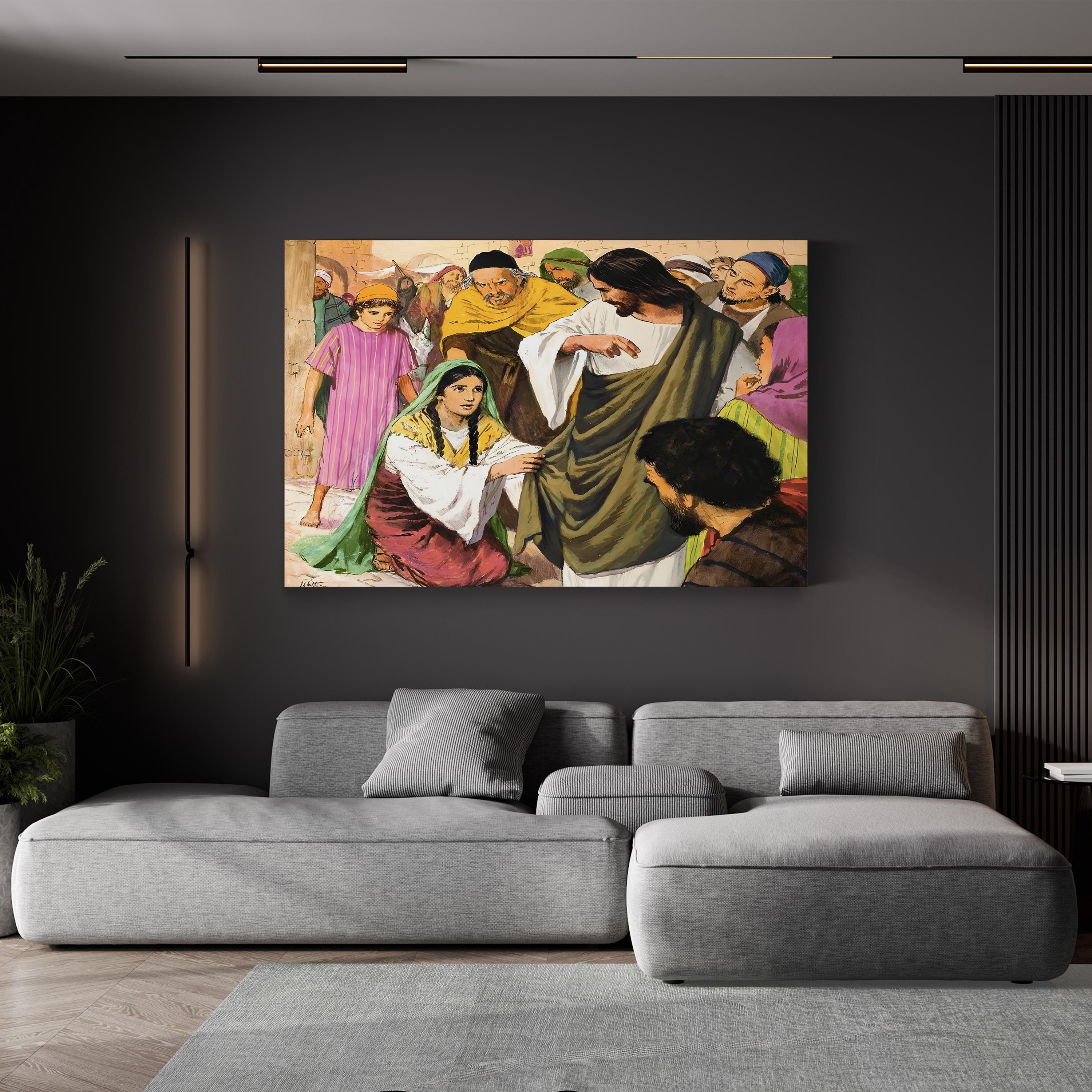 The Amazing Love of Jesus by Clive Uptton – Vintage Christian Illustration Wall Art