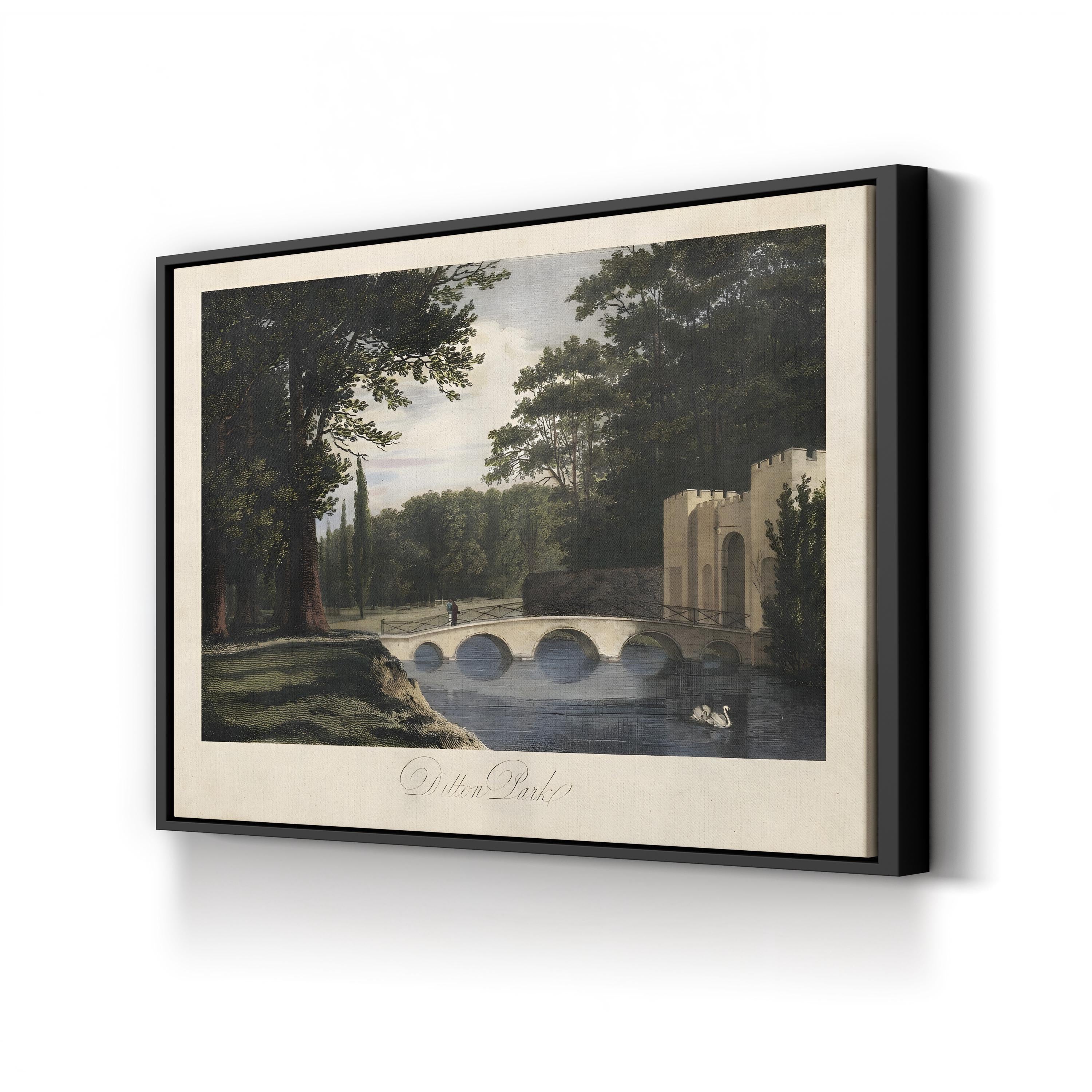 The English Countryside II Wall Art by James Hakewill: Antique British Landscape Canvas Print