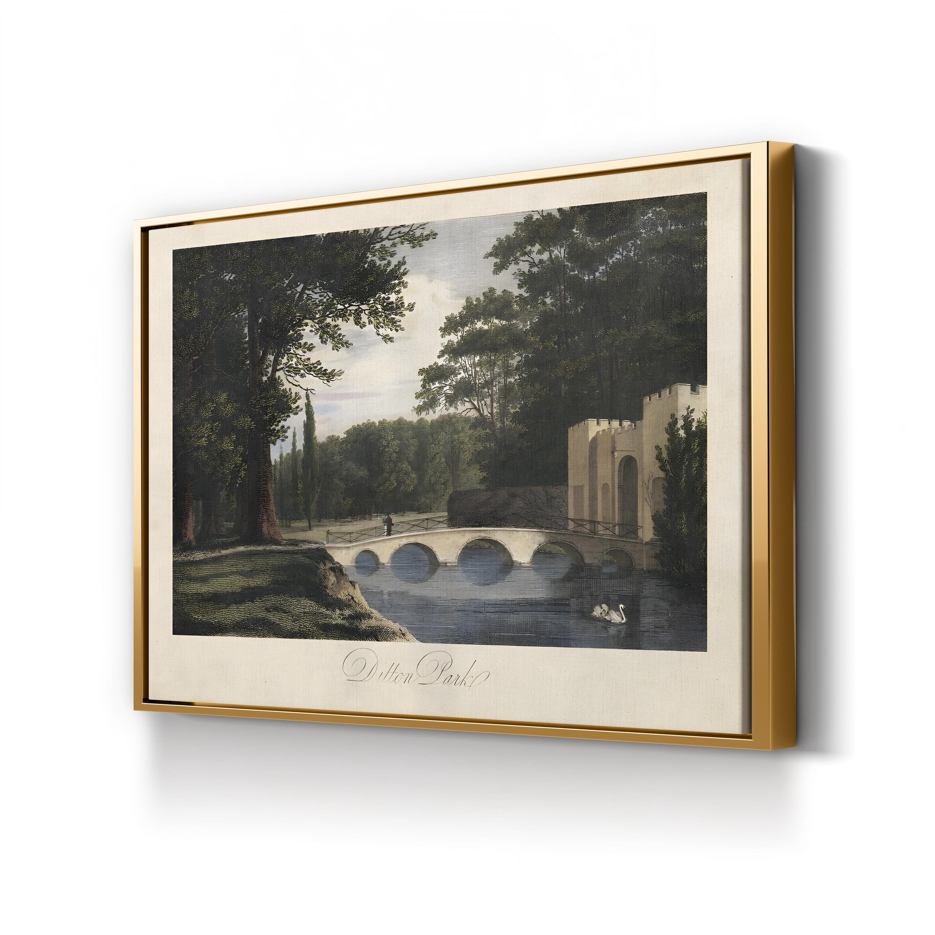 The English Countryside II Wall Art by James Hakewill: Antique British Landscape Canvas Print