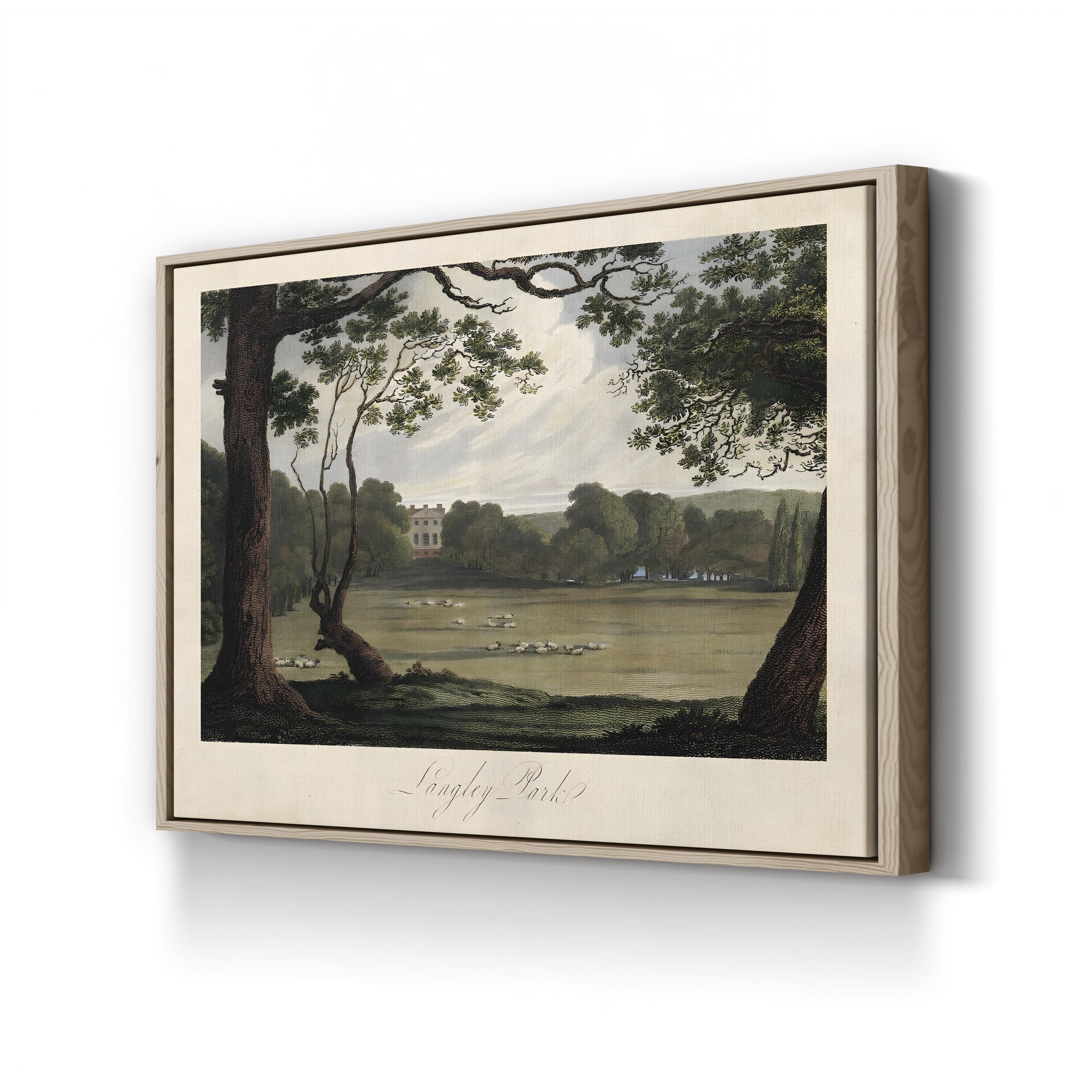 English Countryside IV – Period Illustration Wall Art | Pastoral Landscape Canvas Print