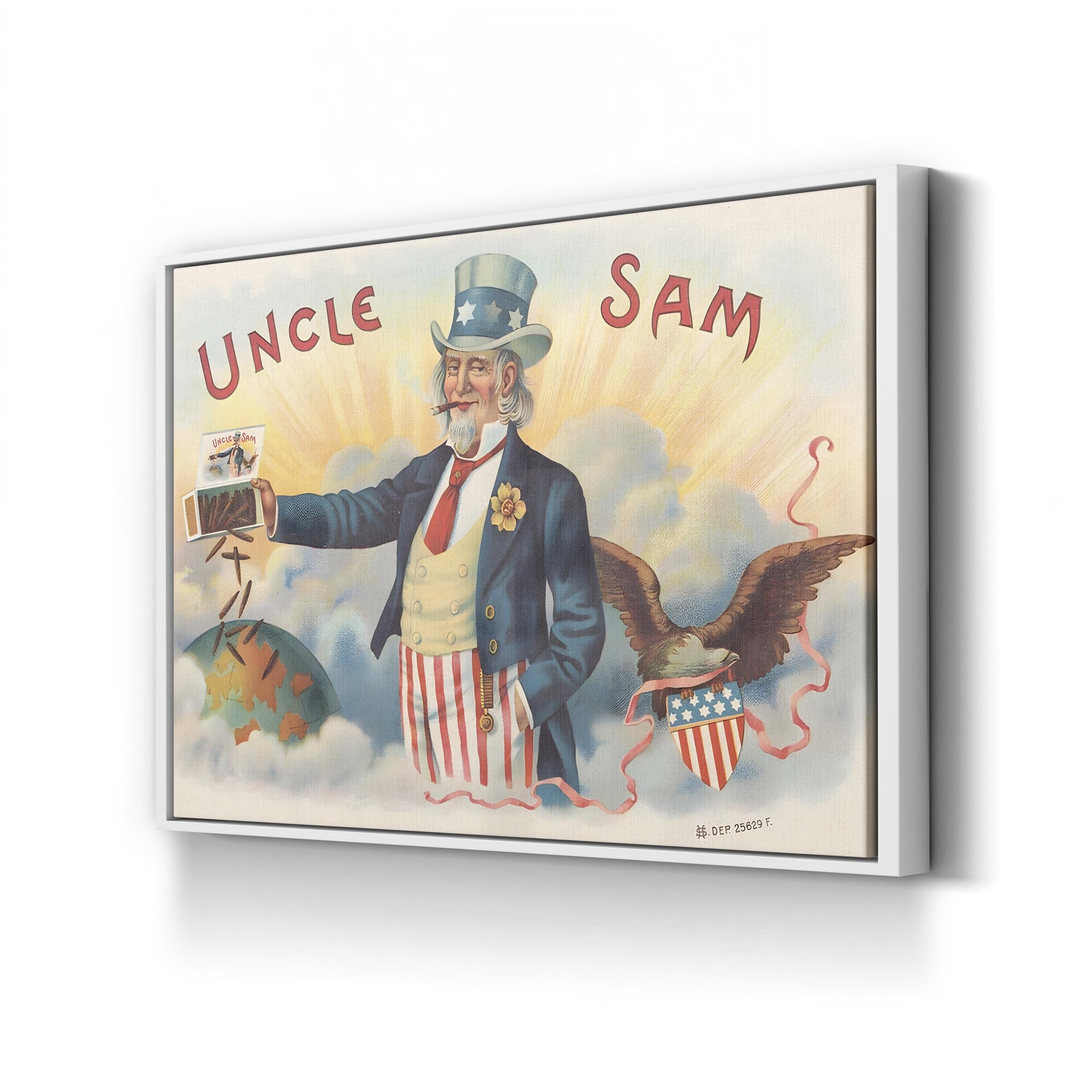 Uncle Sam I Want You WWII – Period Illustration Wall Art | Vintage Poster Canvas Print