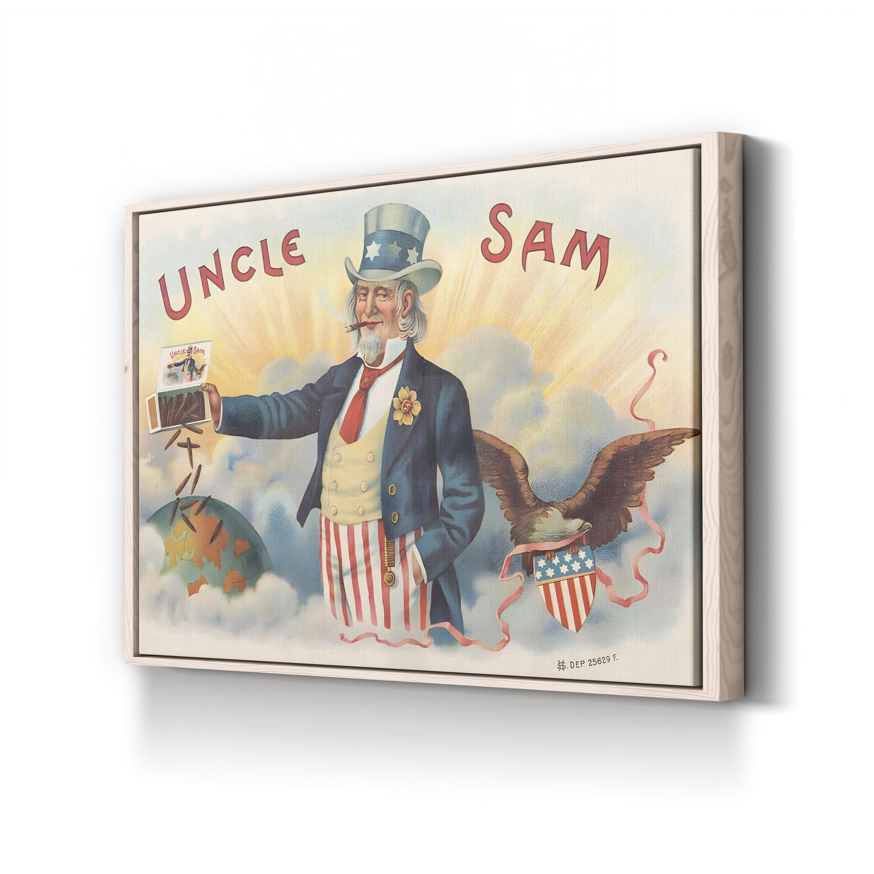 Uncle Sam I Want You WWII – Period Illustration Wall Art | Vintage Poster Canvas Print