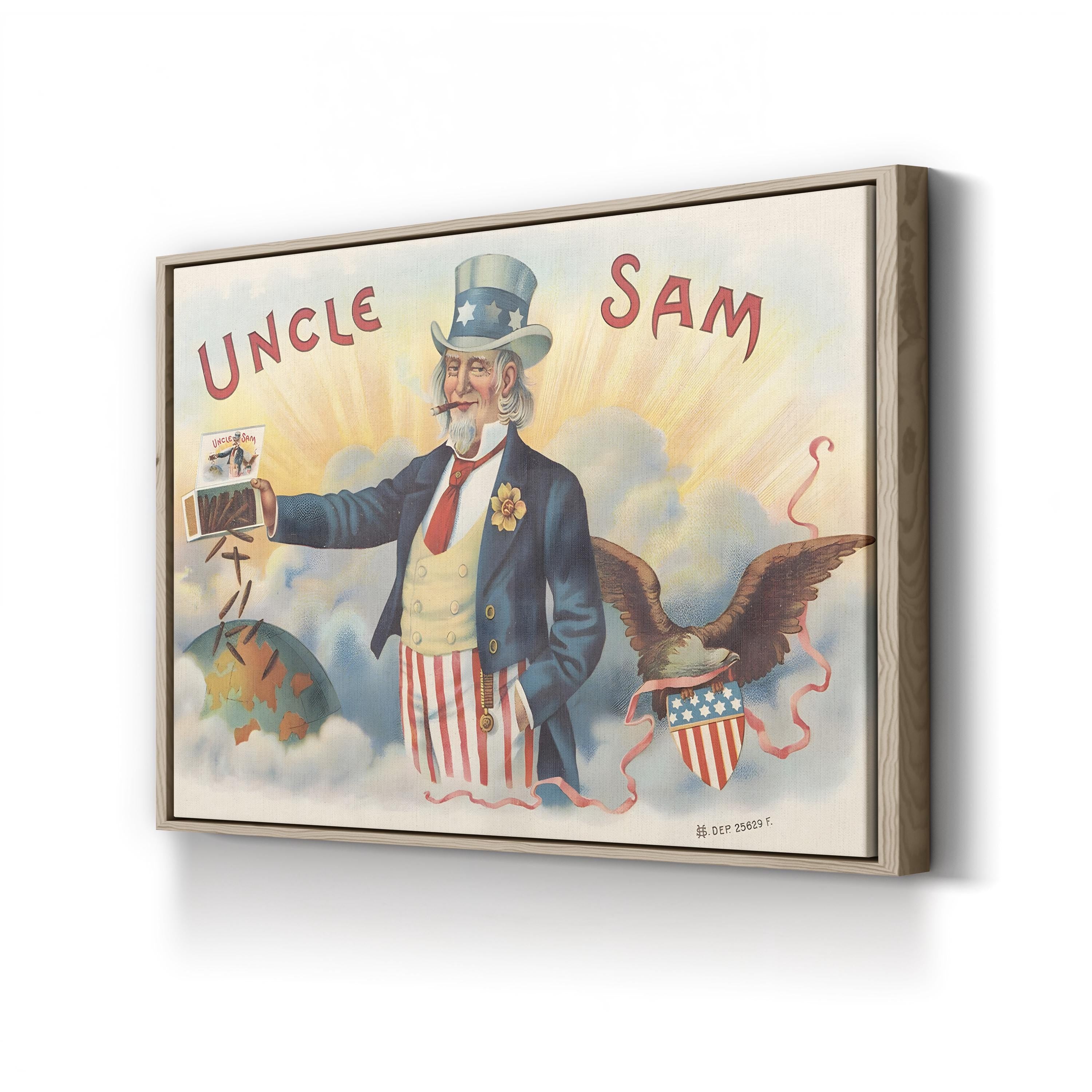 Uncle Sam I Want You WWII – Period Illustration Wall Art | Vintage Poster Canvas Print