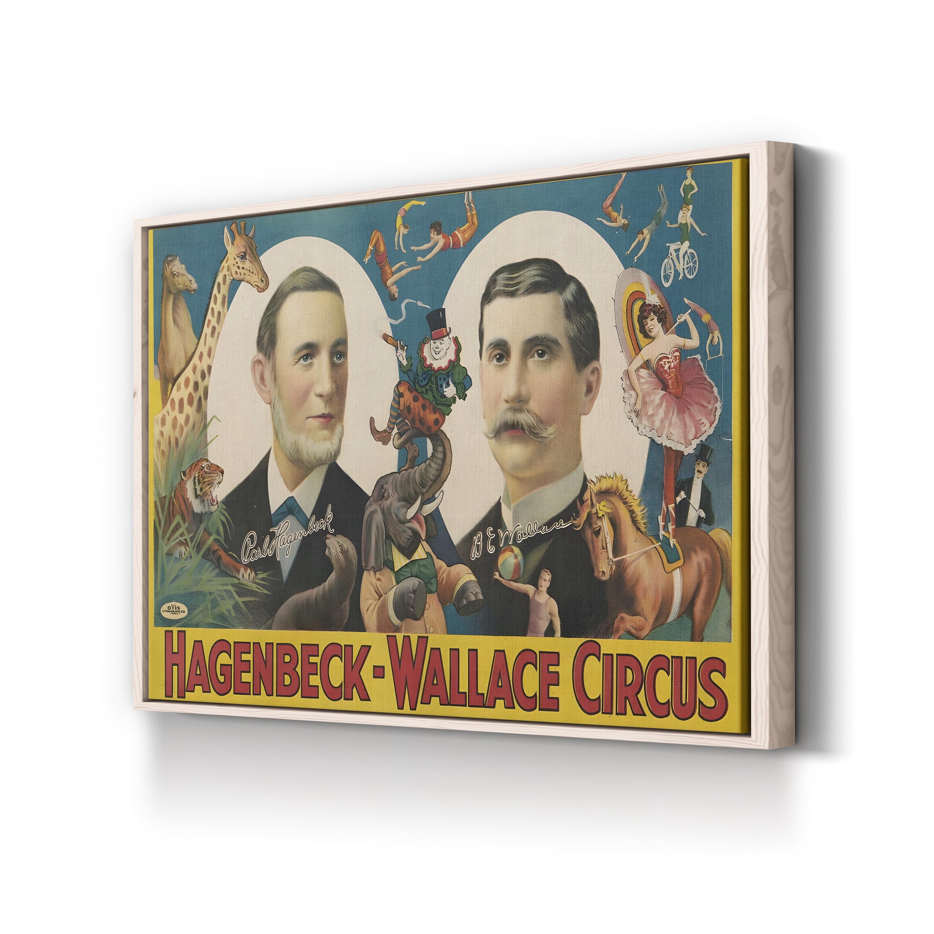 Hagenbeck & Wallace Circus Poster – Period Illustration Wall Art | Vintage Canvas Print