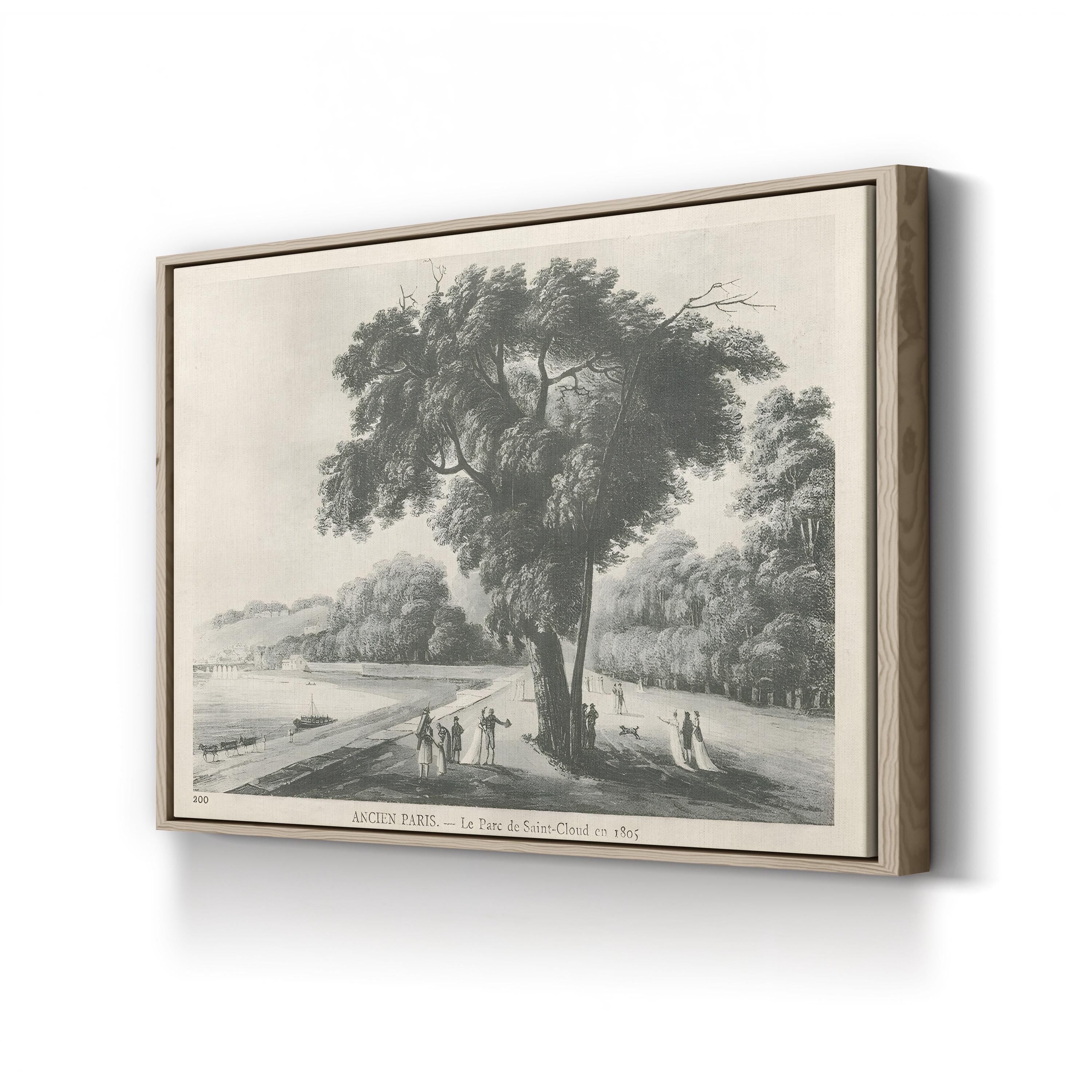Parc de Saint-Cloud, 1805 – Period Illustration Wall Art | French Landscape Canvas Print