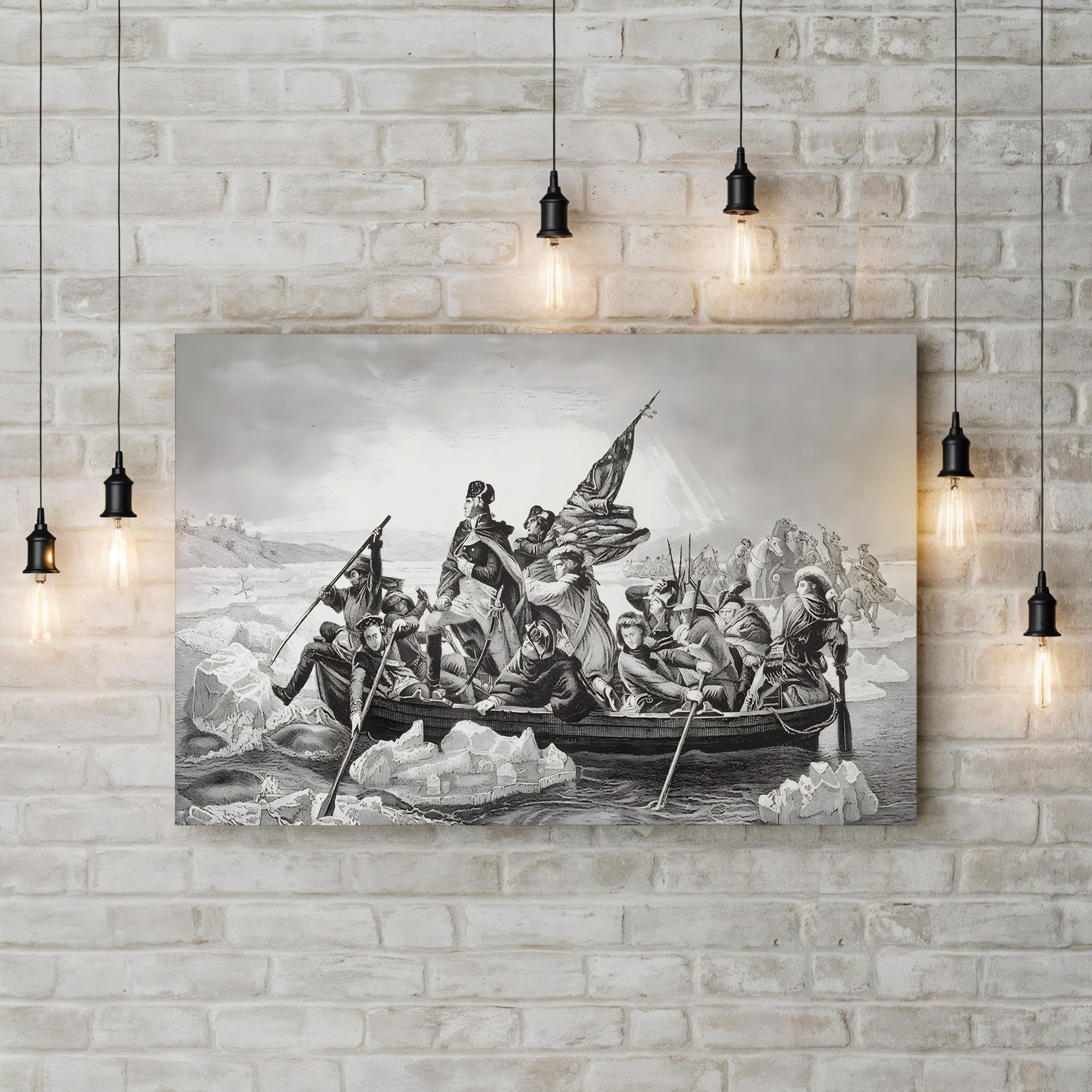 Washington Crossing the Delaware – Emanuel Leutze Wall Art | Revolutionary War Canvas Print