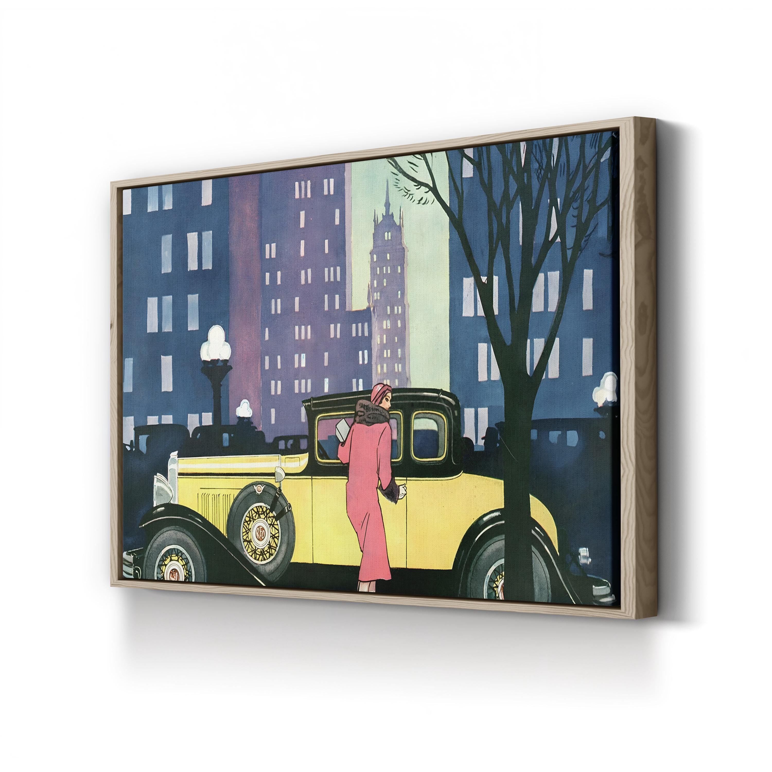 1930s REO Magazine Advertisement Wall Art – Vintage American Automotive Illustration Print