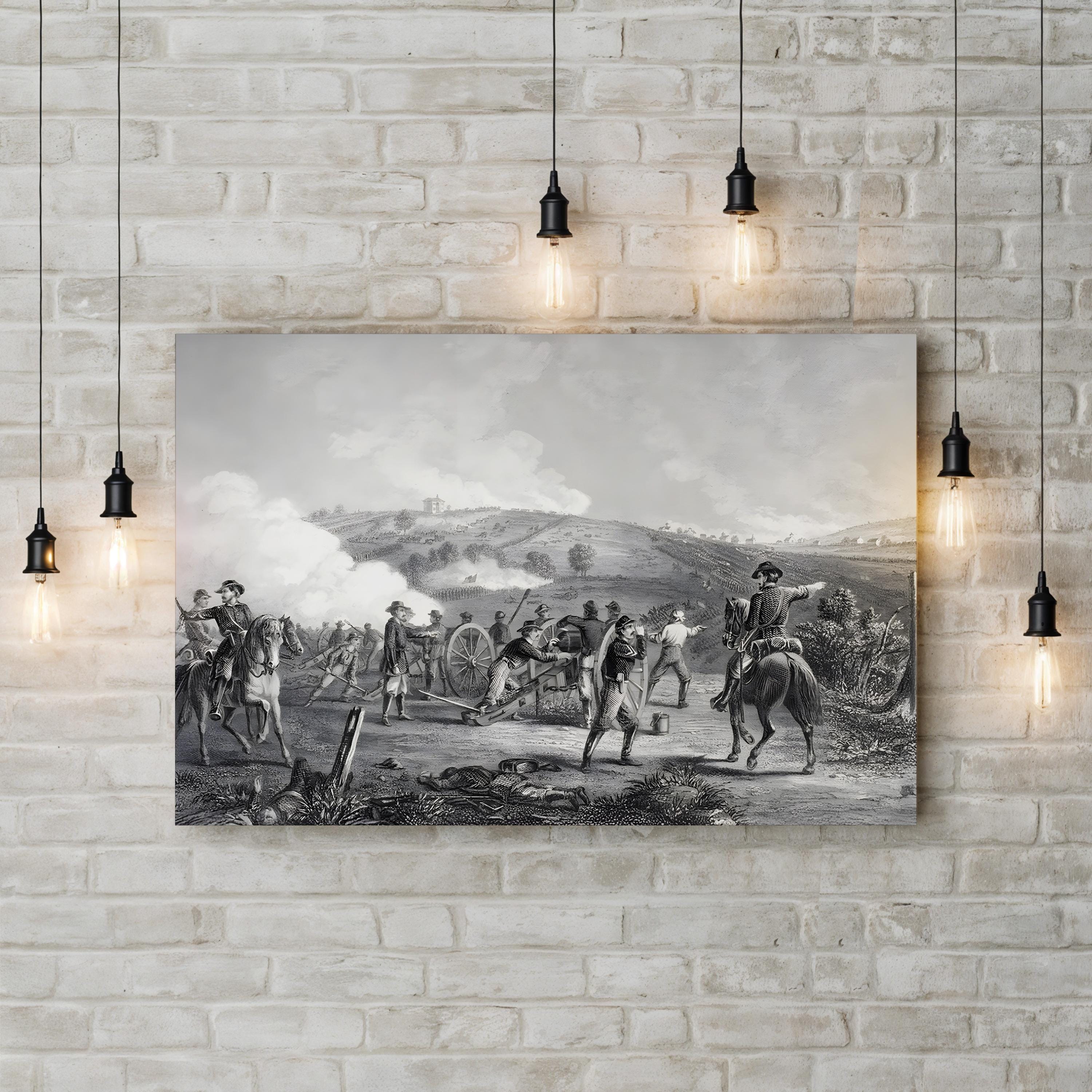 Battle of Gettysburg, Pennsylvania 1863 Wall Art — J. R. Chapin Civil War Illustration