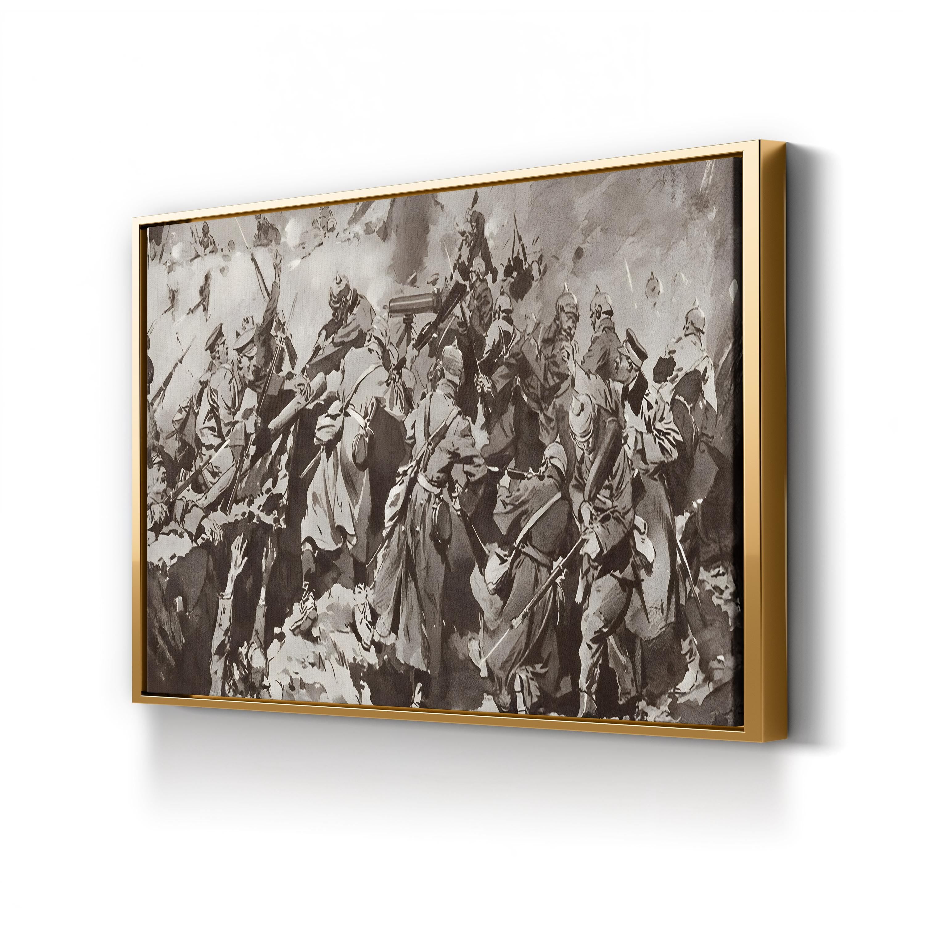 British Troops Overrun German Trench, Battle of Neuve Chapelle, France (1915) — WWI Historical Military Wall Art