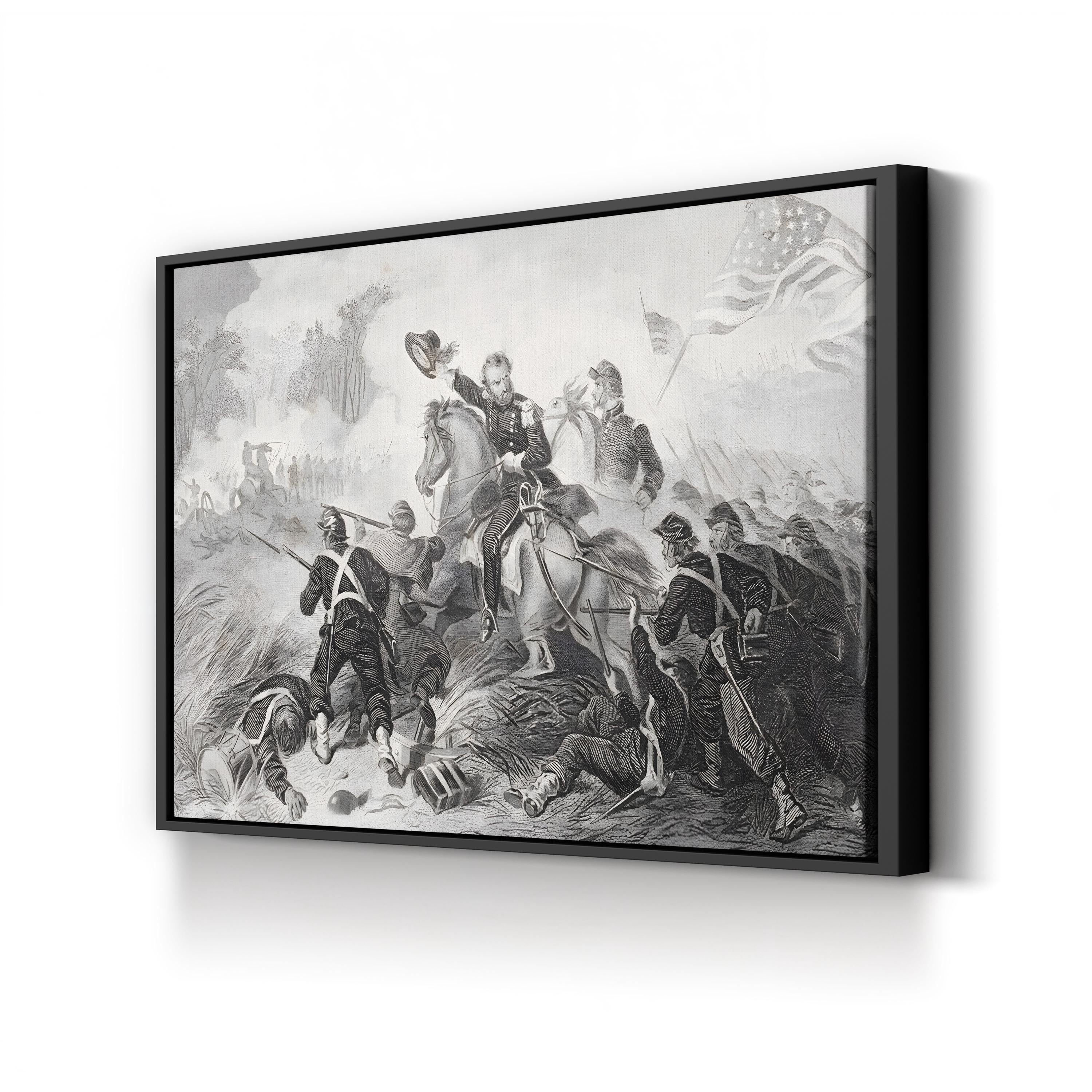 Battle of Wilson’s Creek, August 1861 Wall Art — Civil War Historical Illustration