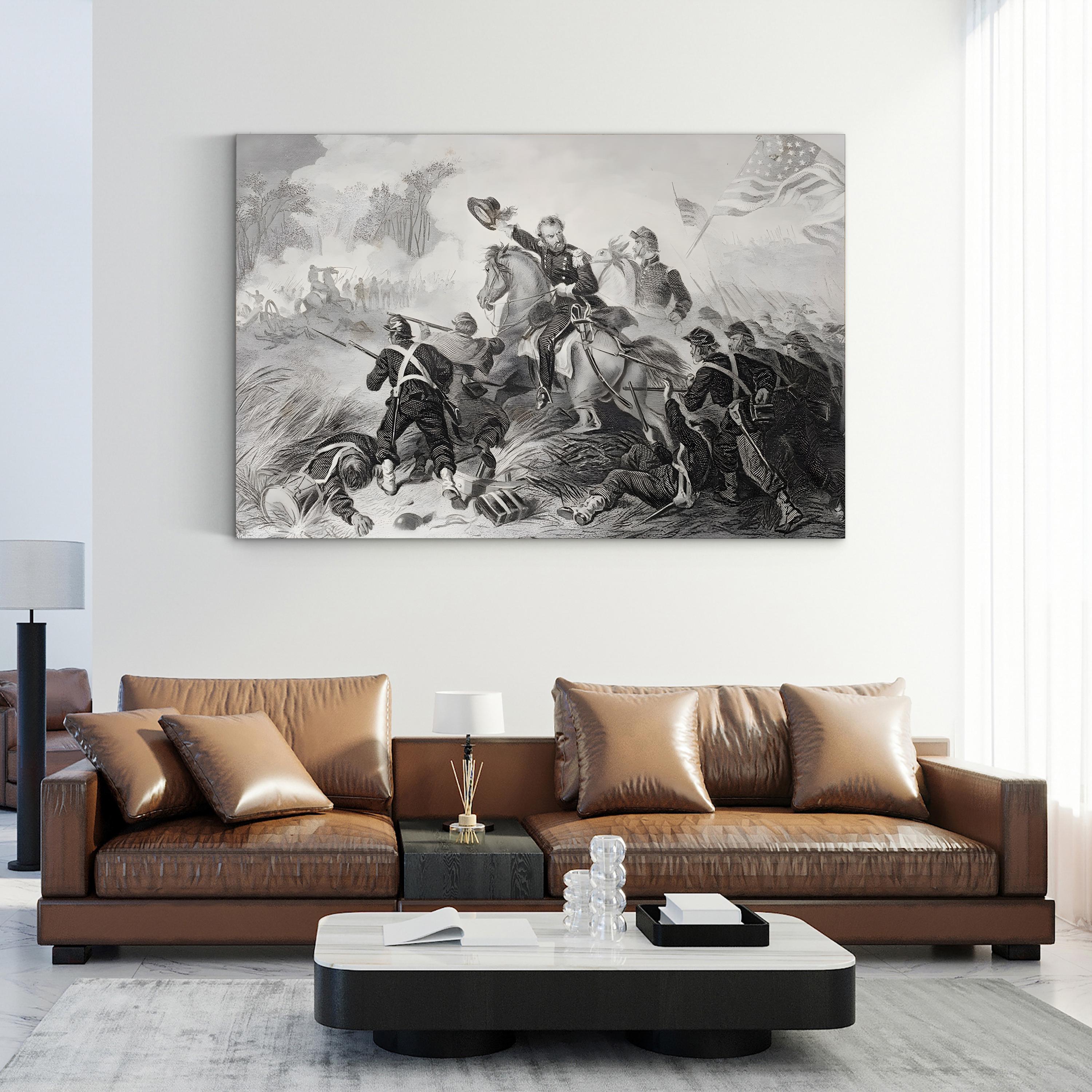 Battle of Wilson’s Creek, August 1861 Wall Art — Civil War Historical Illustration