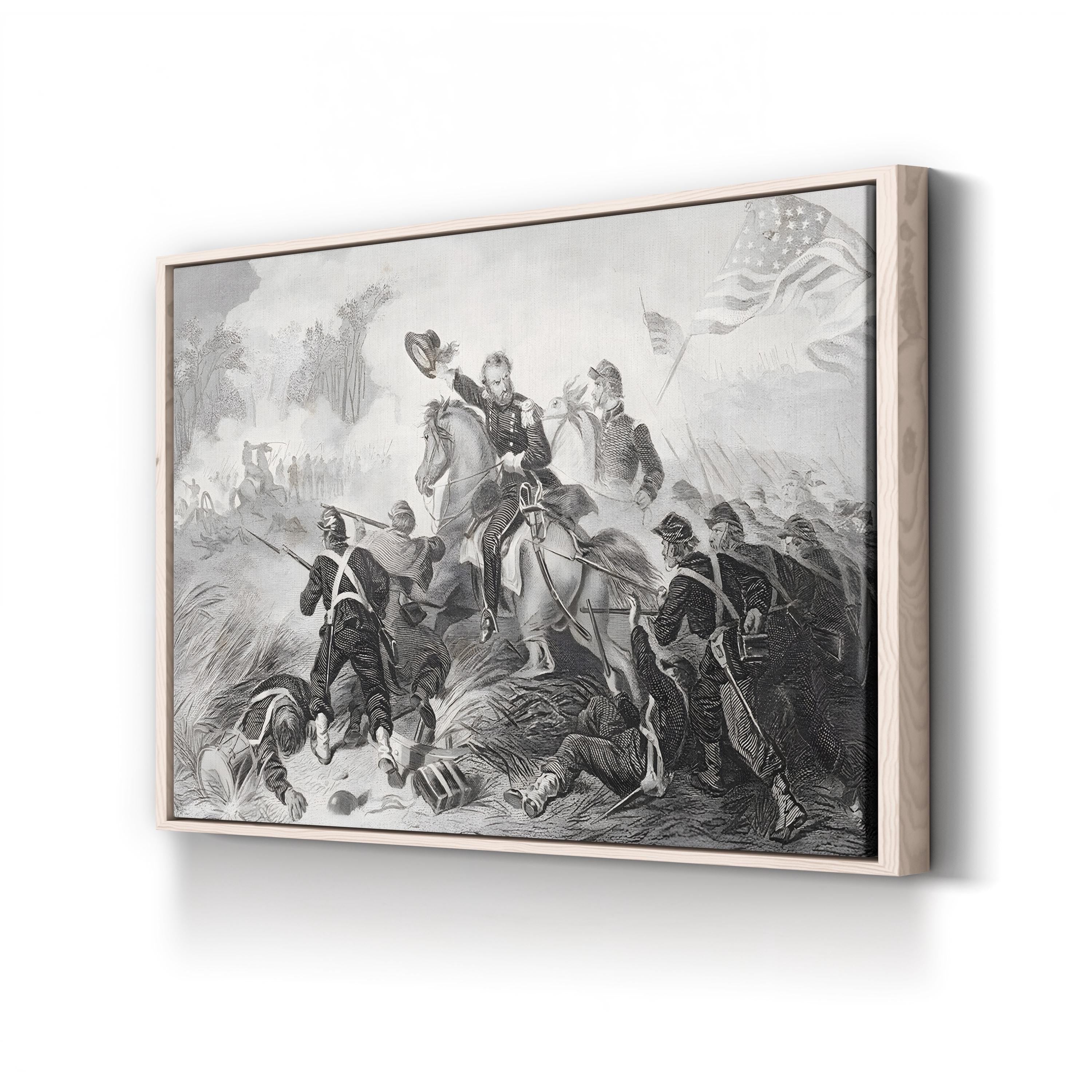 Battle of Wilson’s Creek, August 1861 Wall Art — Civil War Historical Illustration