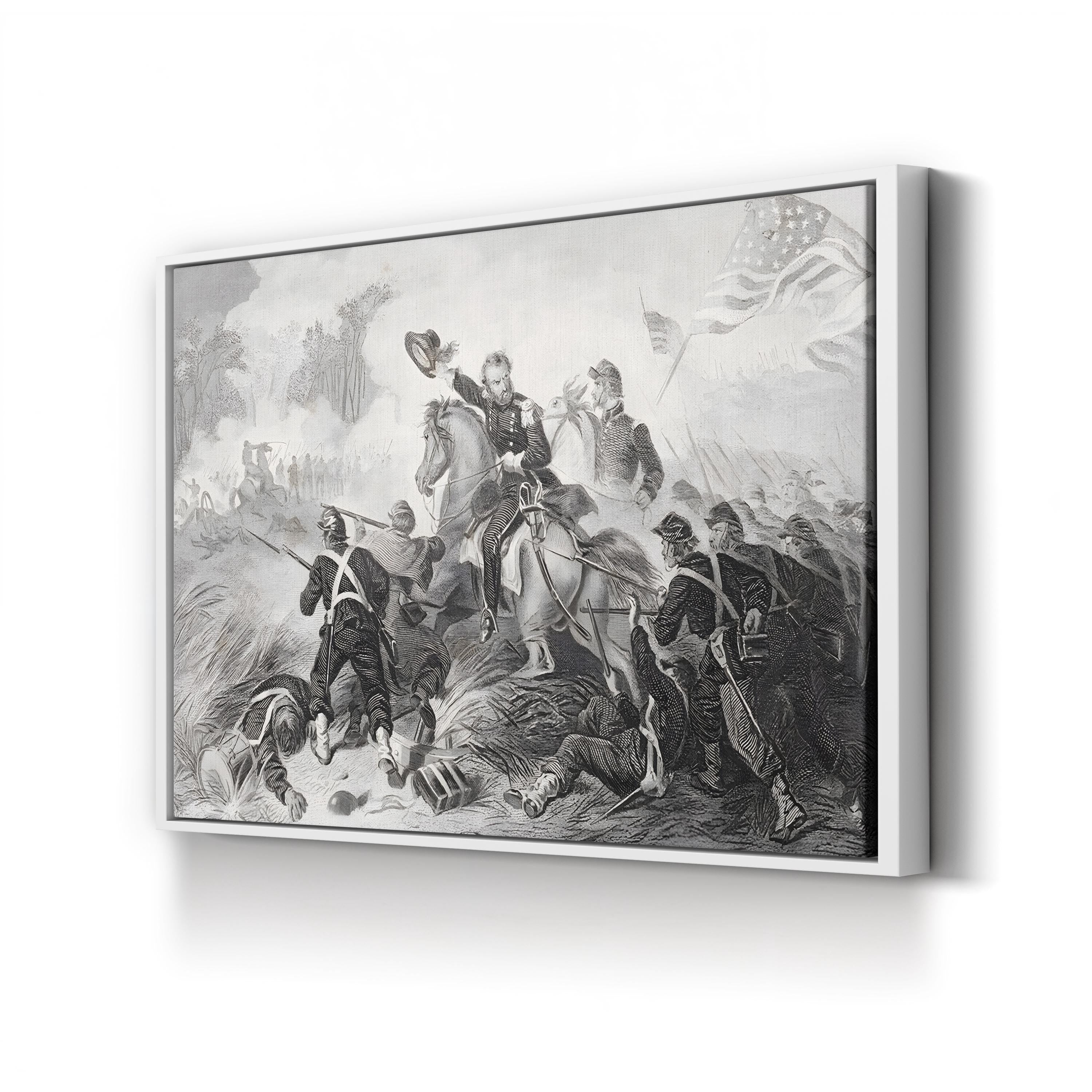Battle of Wilson’s Creek, August 1861 Wall Art — Civil War Historical Illustration