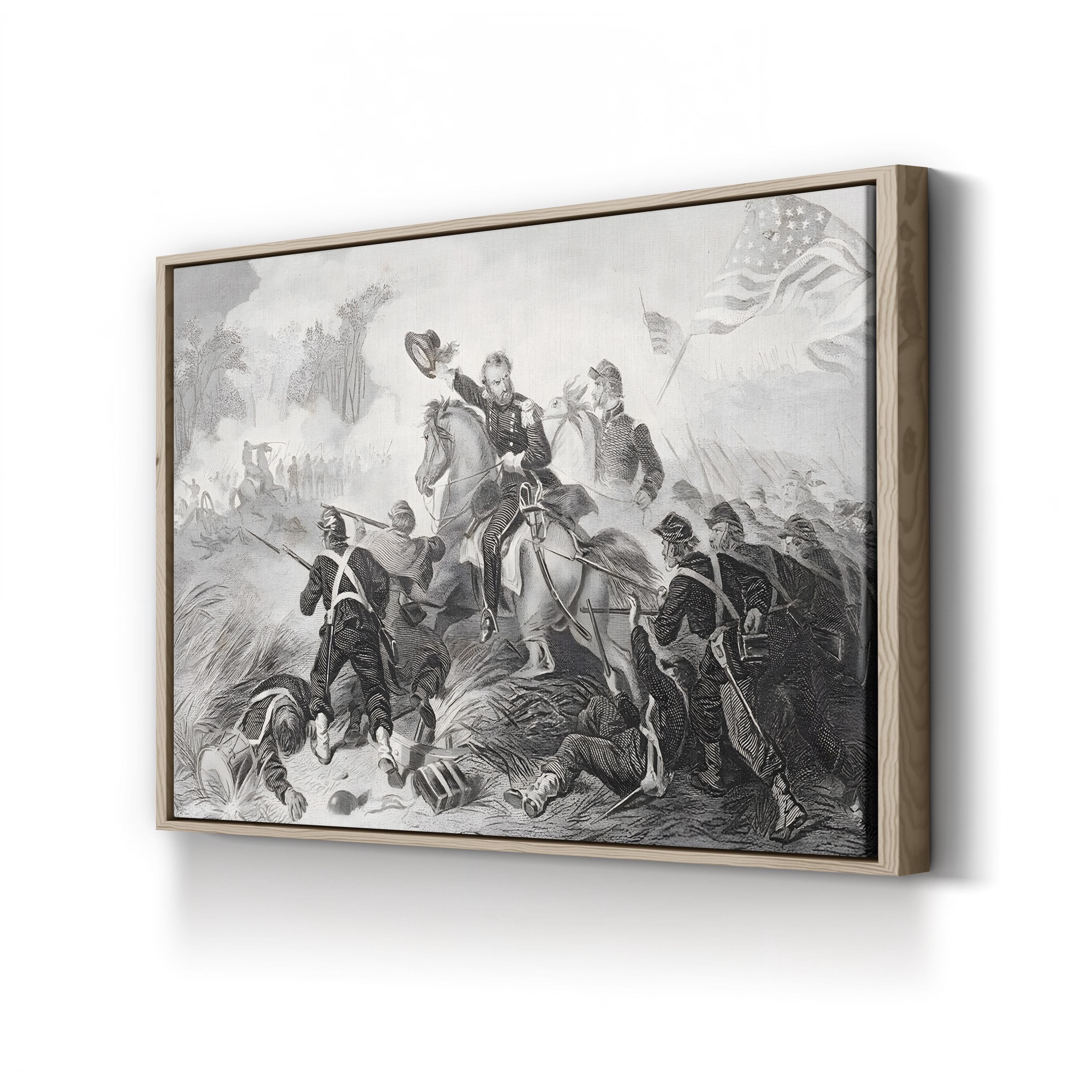 Battle of Wilson’s Creek, August 1861 Wall Art — Civil War Historical Illustration