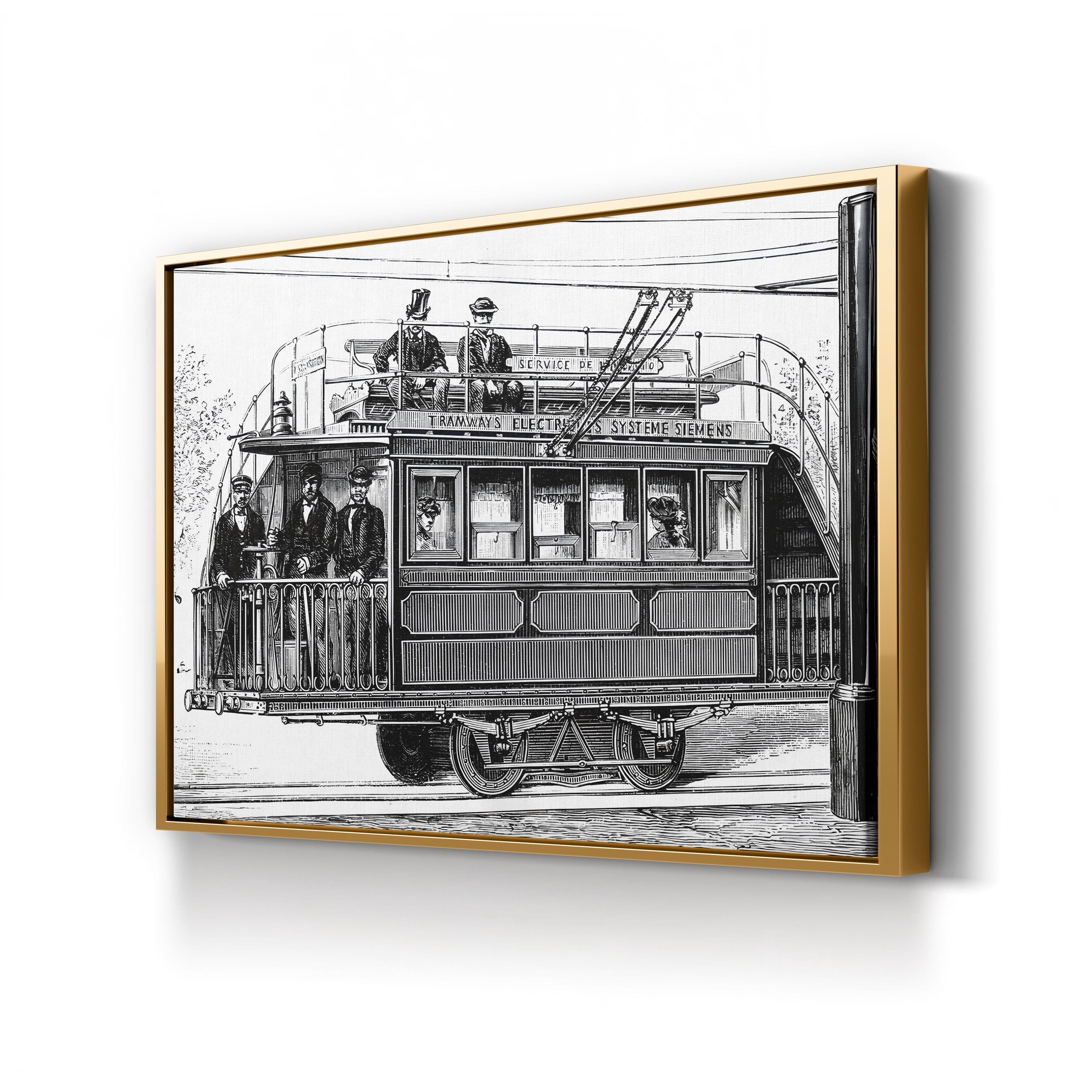 Siemens & Halske Electric Railway, Paris Electricity Exhibition 1881 Wall Art