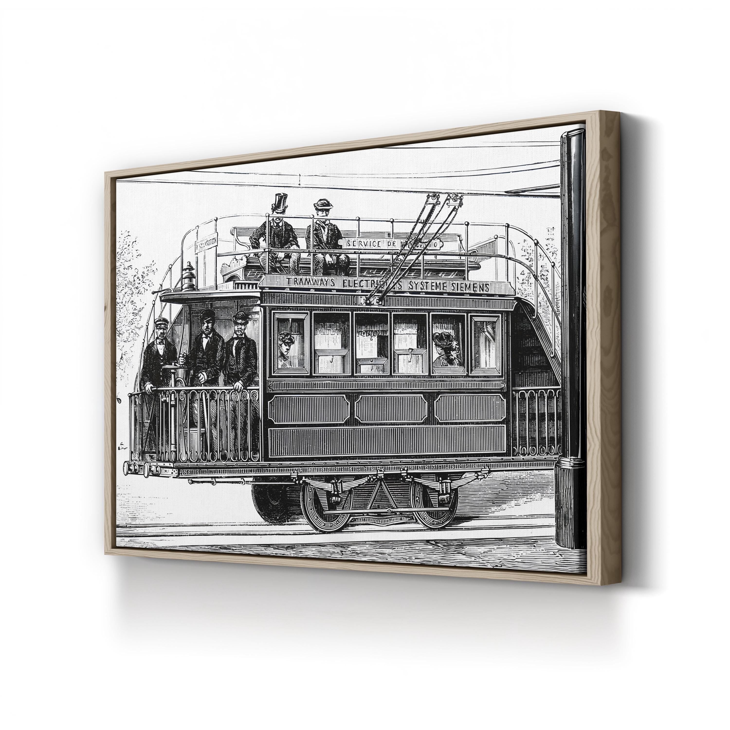 Siemens & Halske Electric Railway, Paris Electricity Exhibition 1881 Wall Art