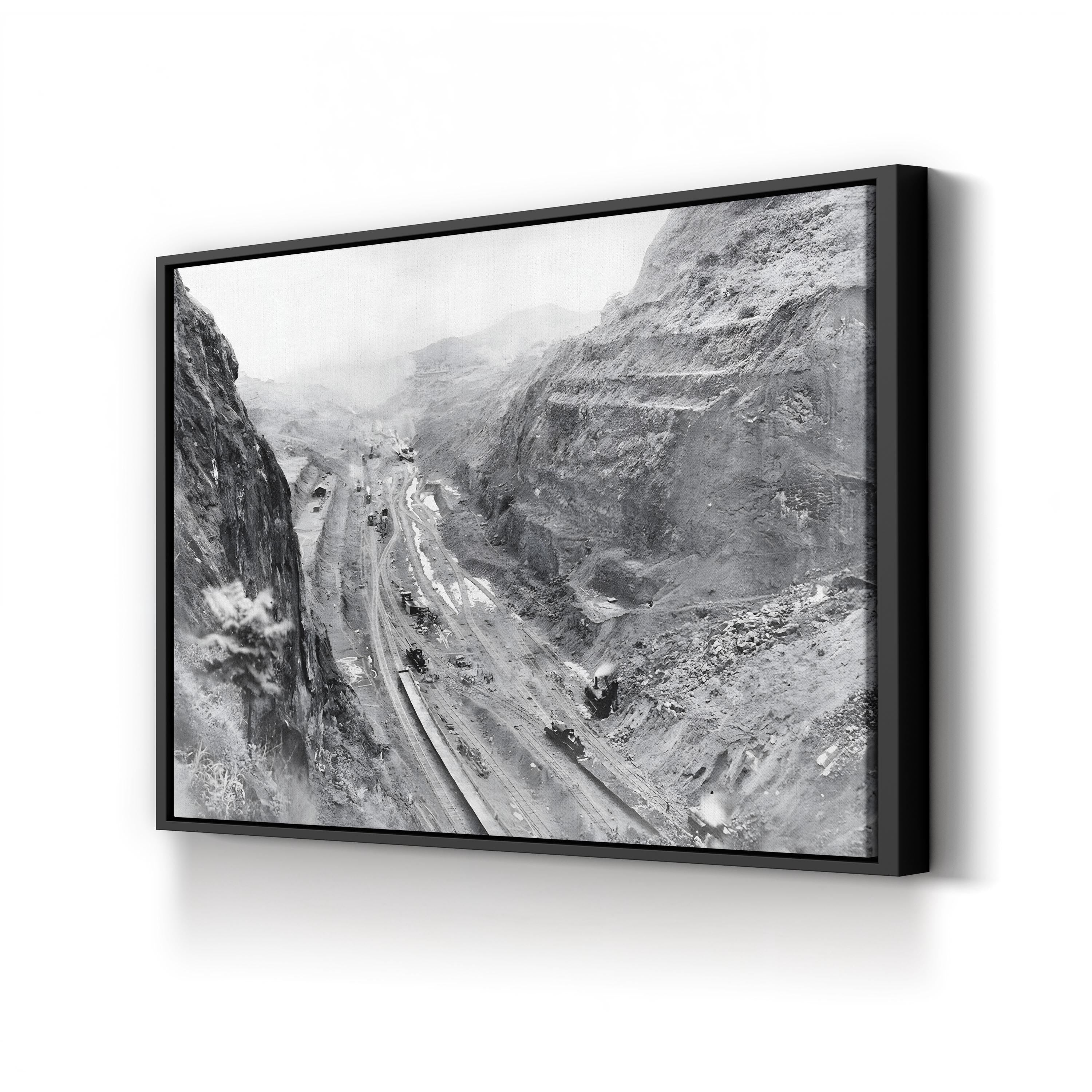 Panama Canal Construction, 1913 Wall Art — Vintage Engineering Photography Print