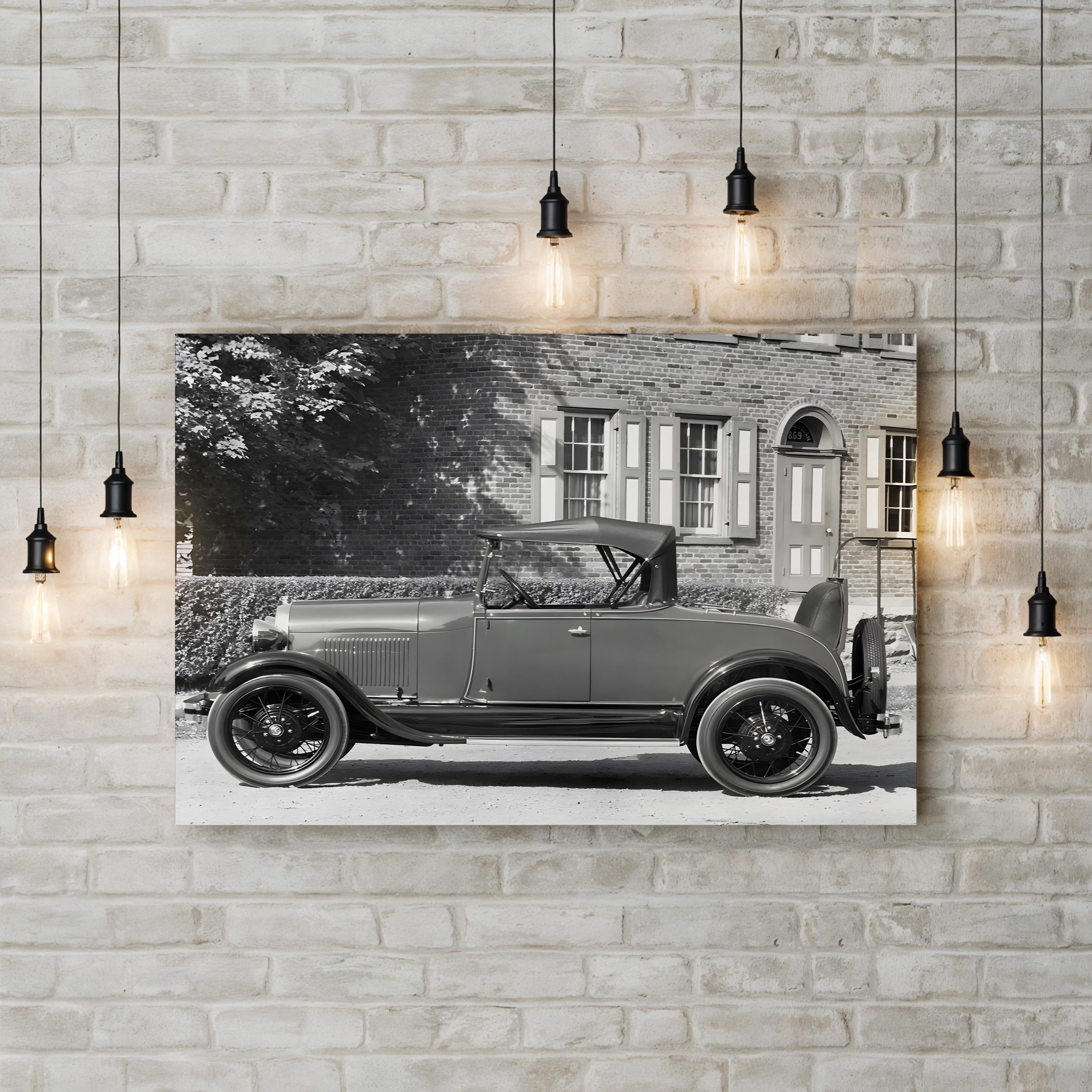 1929 Model A Ford, Henry Ford Museum – Vintage Photography Wall Art | Classic Automotive Canvas Print