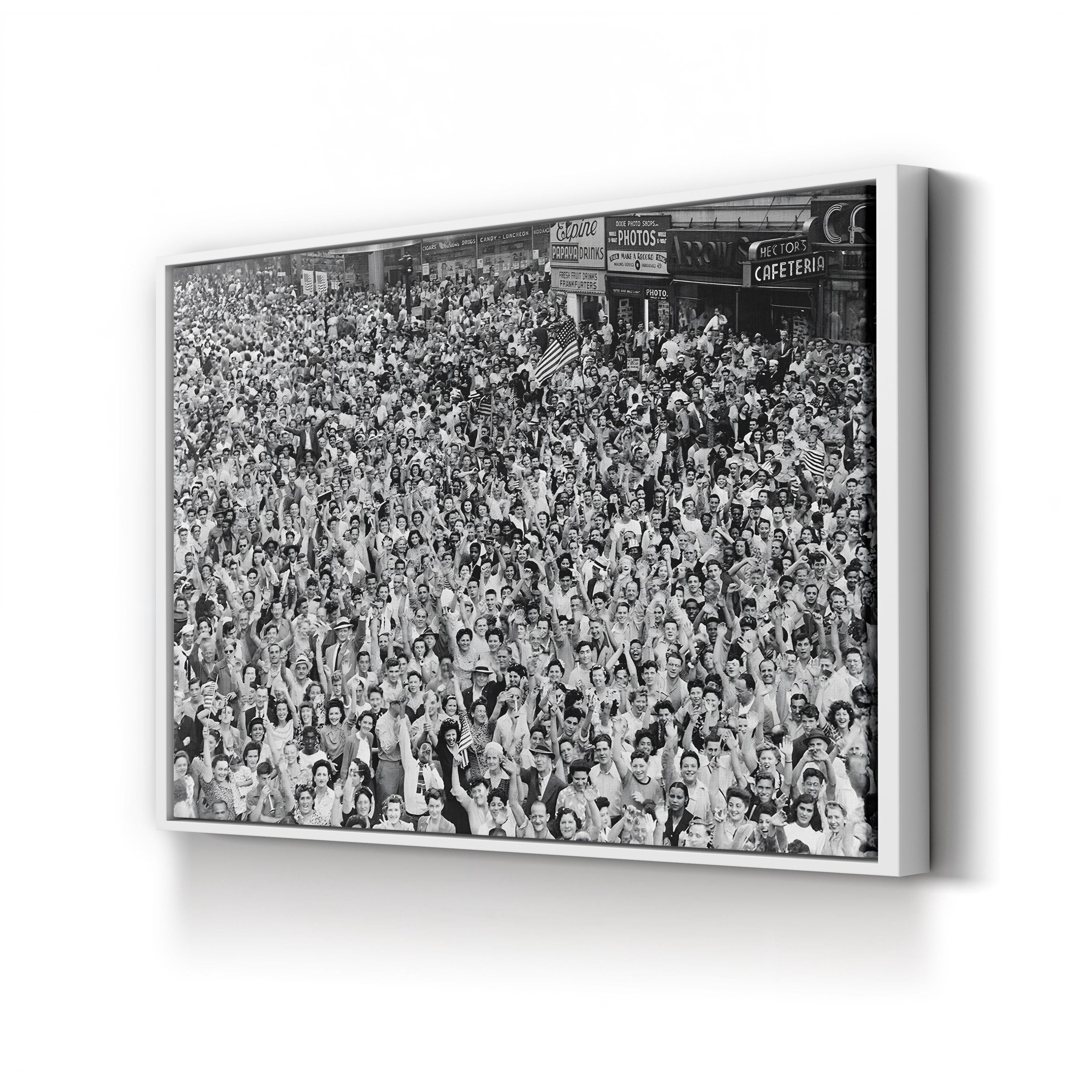 V-J Day in Times Square, 1945: WWII Victory Celebration Photograph Print