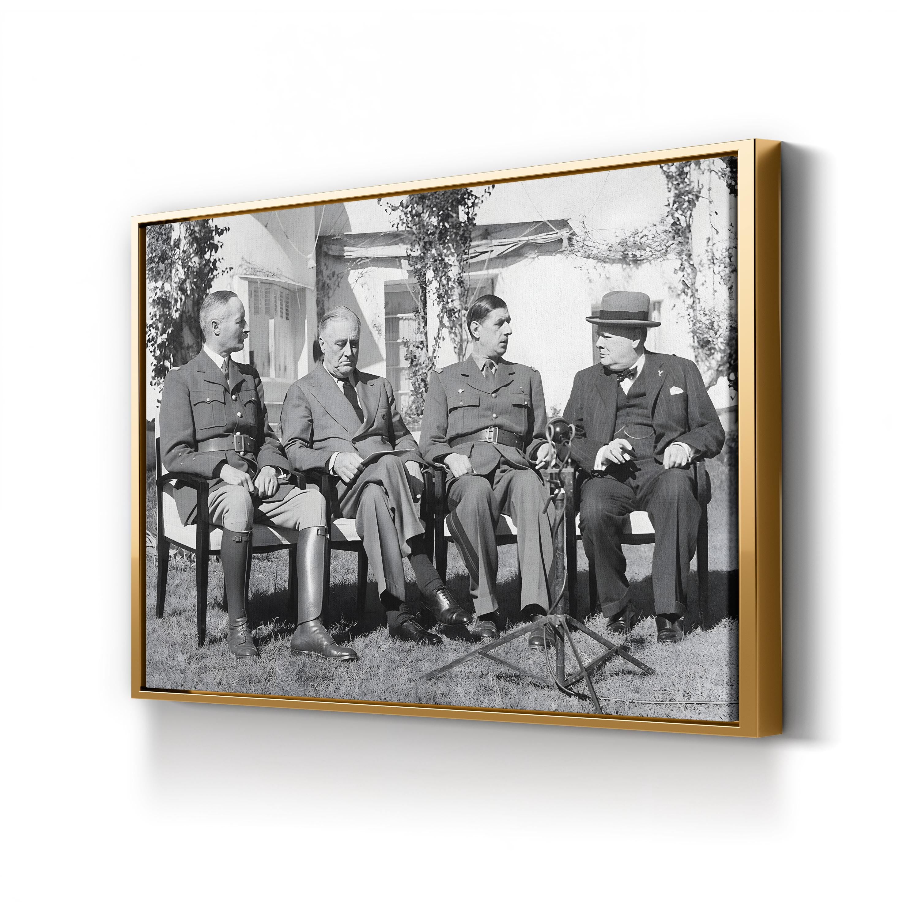 Allied Leaders at the Casablanca Conference, 1943 Wall Art