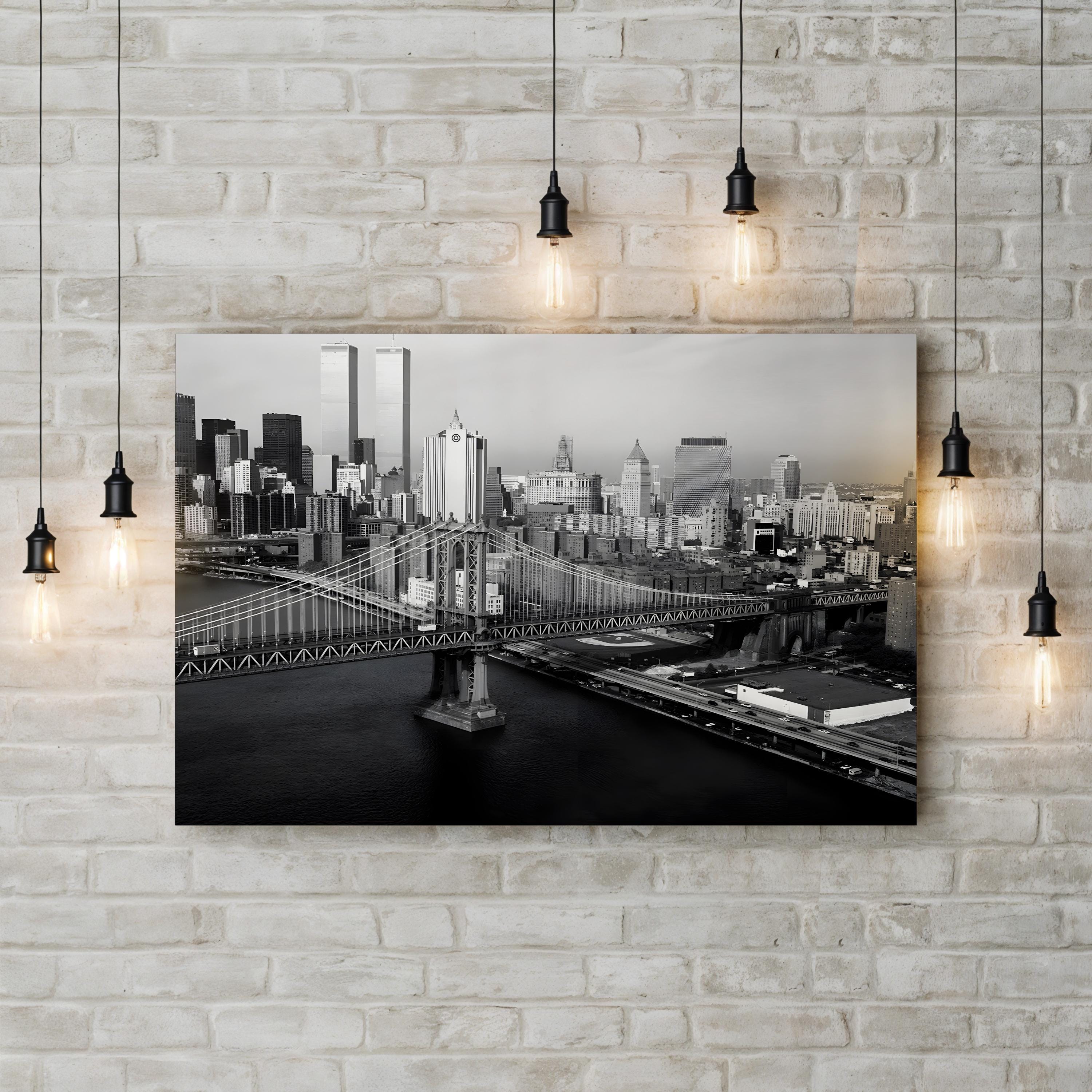 A View of the Manhattan Bridge, Looking Towards Manhattan, New York City 1979 Wall Art