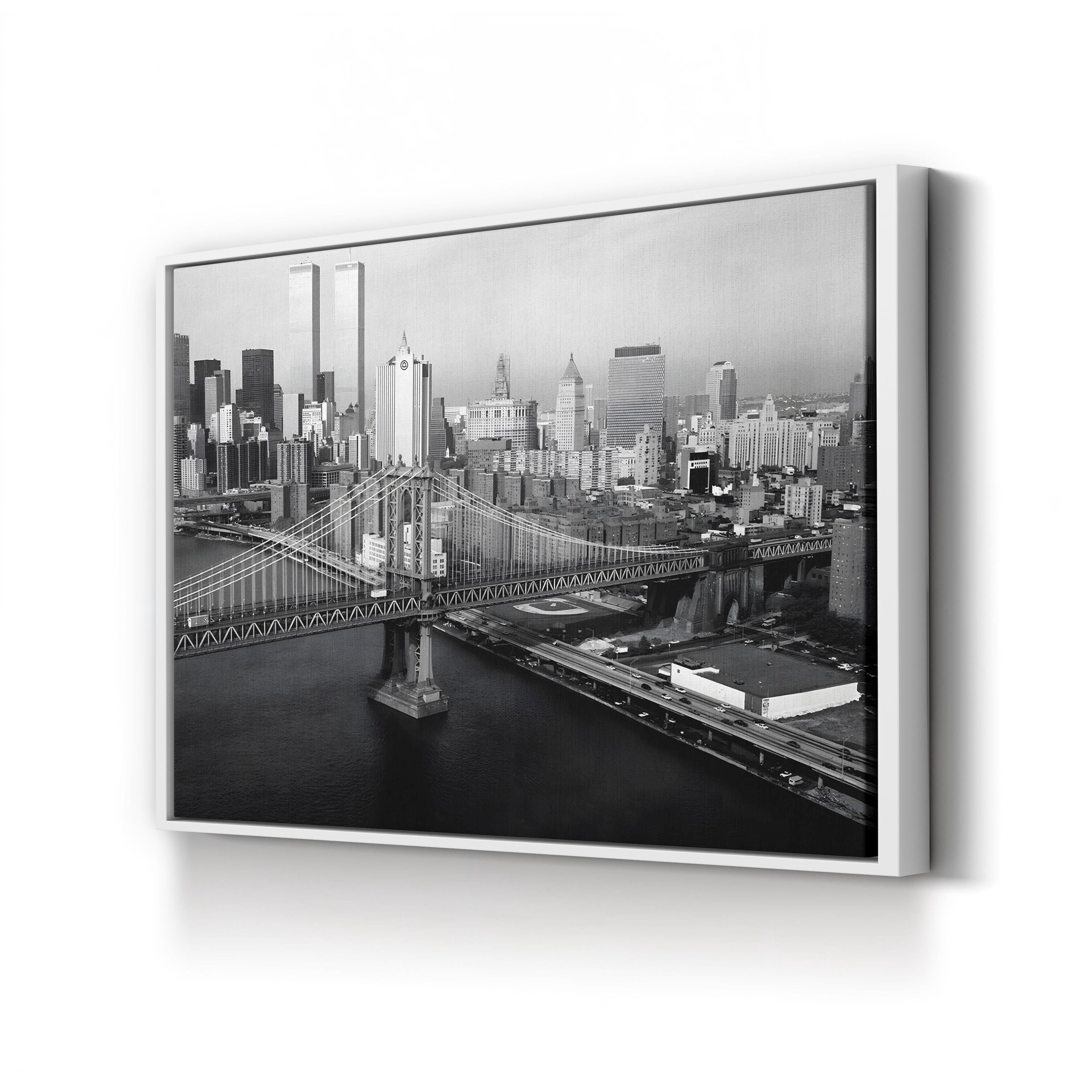 A View of the Manhattan Bridge, Looking Towards Manhattan, New York City 1979 Wall Art