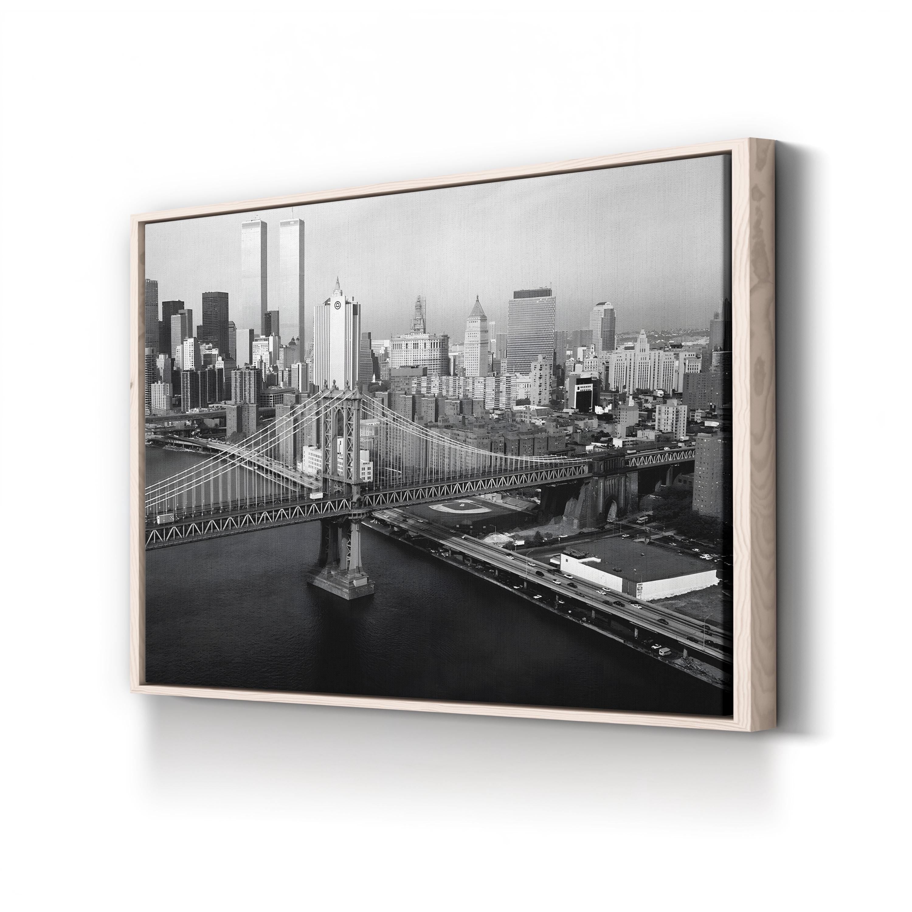 A View of the Manhattan Bridge, Looking Towards Manhattan, New York City 1979 Wall Art