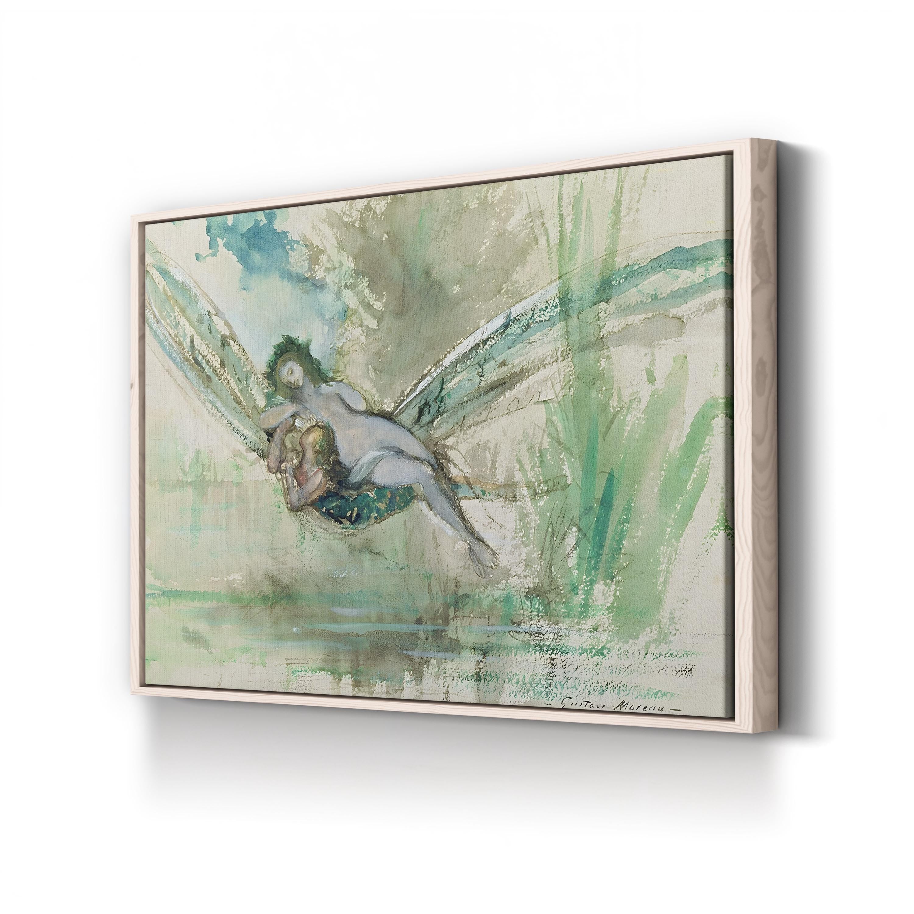 Dragonfly, c. 1884 Wall Art by Gustave Moreau | Symbolist Watercolor Illustration Print