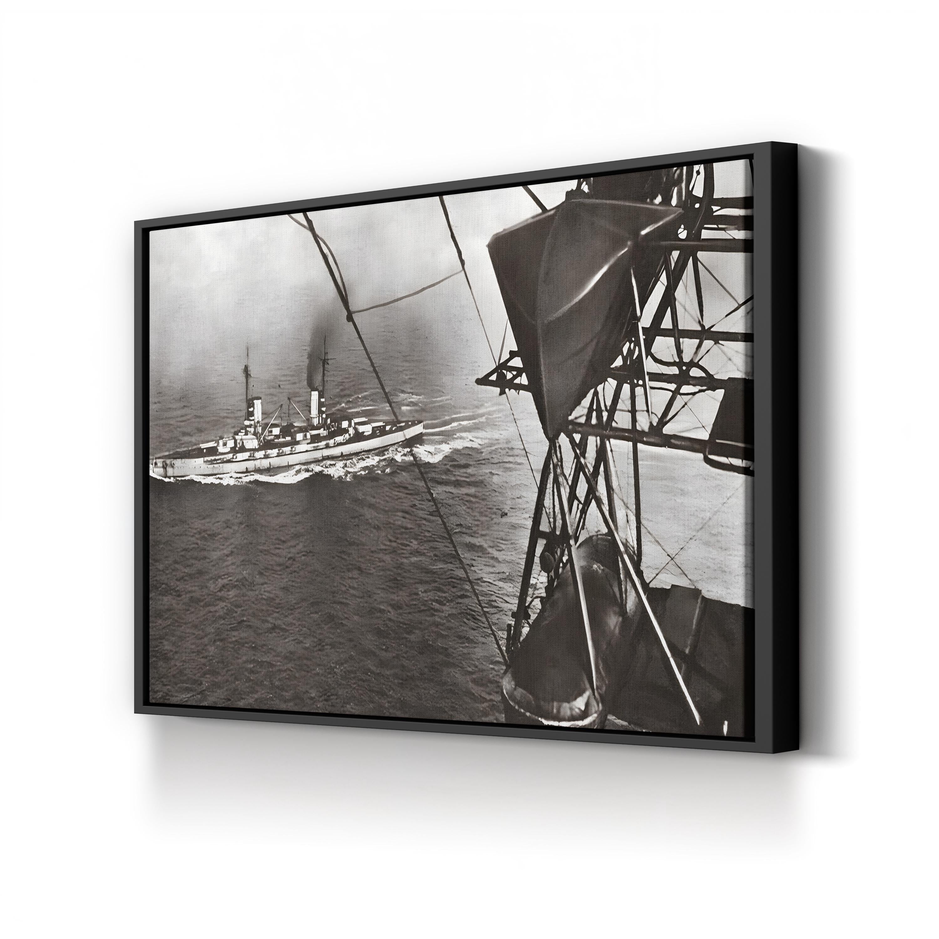 German Imperial Navy Surrender, 1918 – Vintage Photography Wall Art | WWI Naval Canvas Print