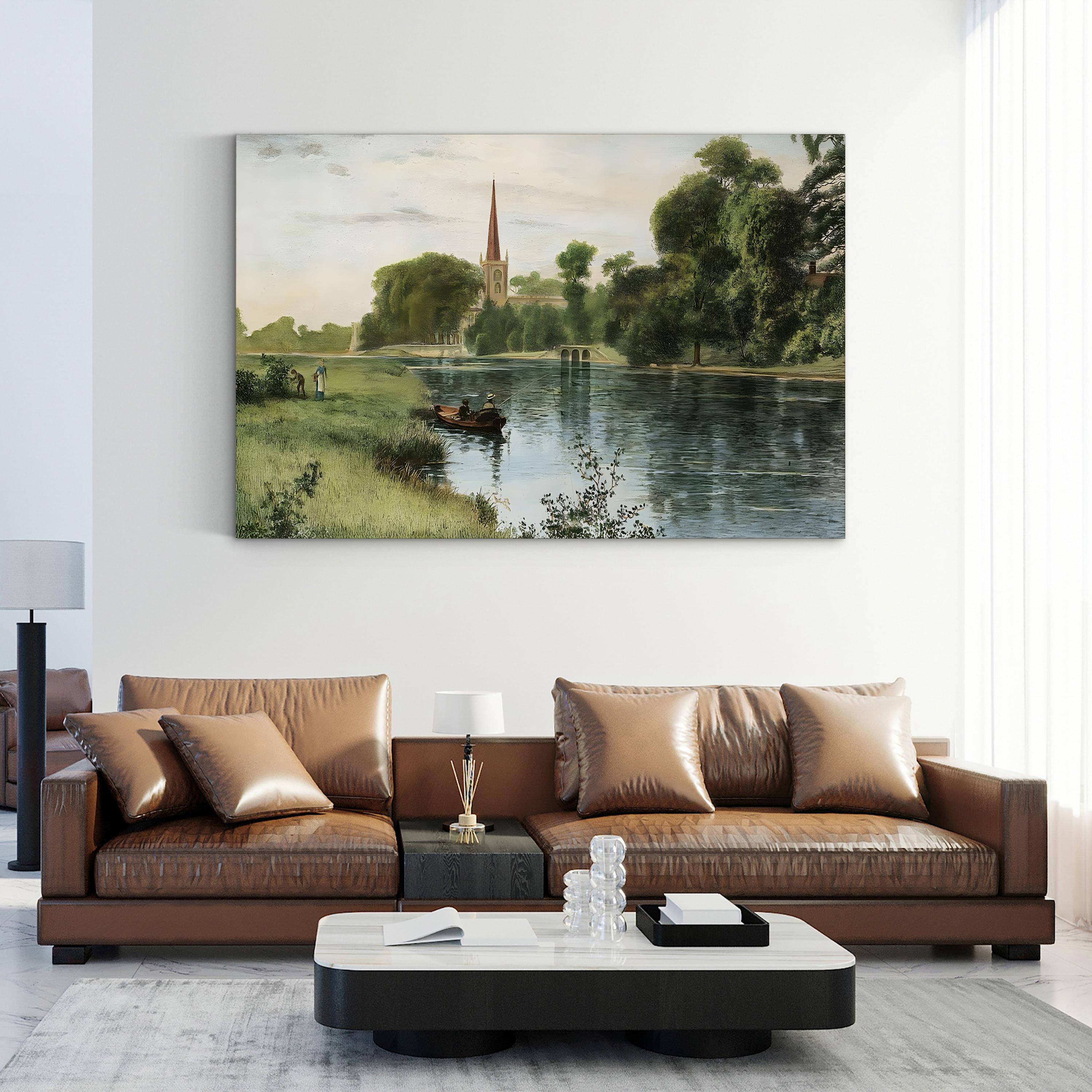 Sunday Outing Wall Art – 19th Century Equestrian Coastal Landscape Print